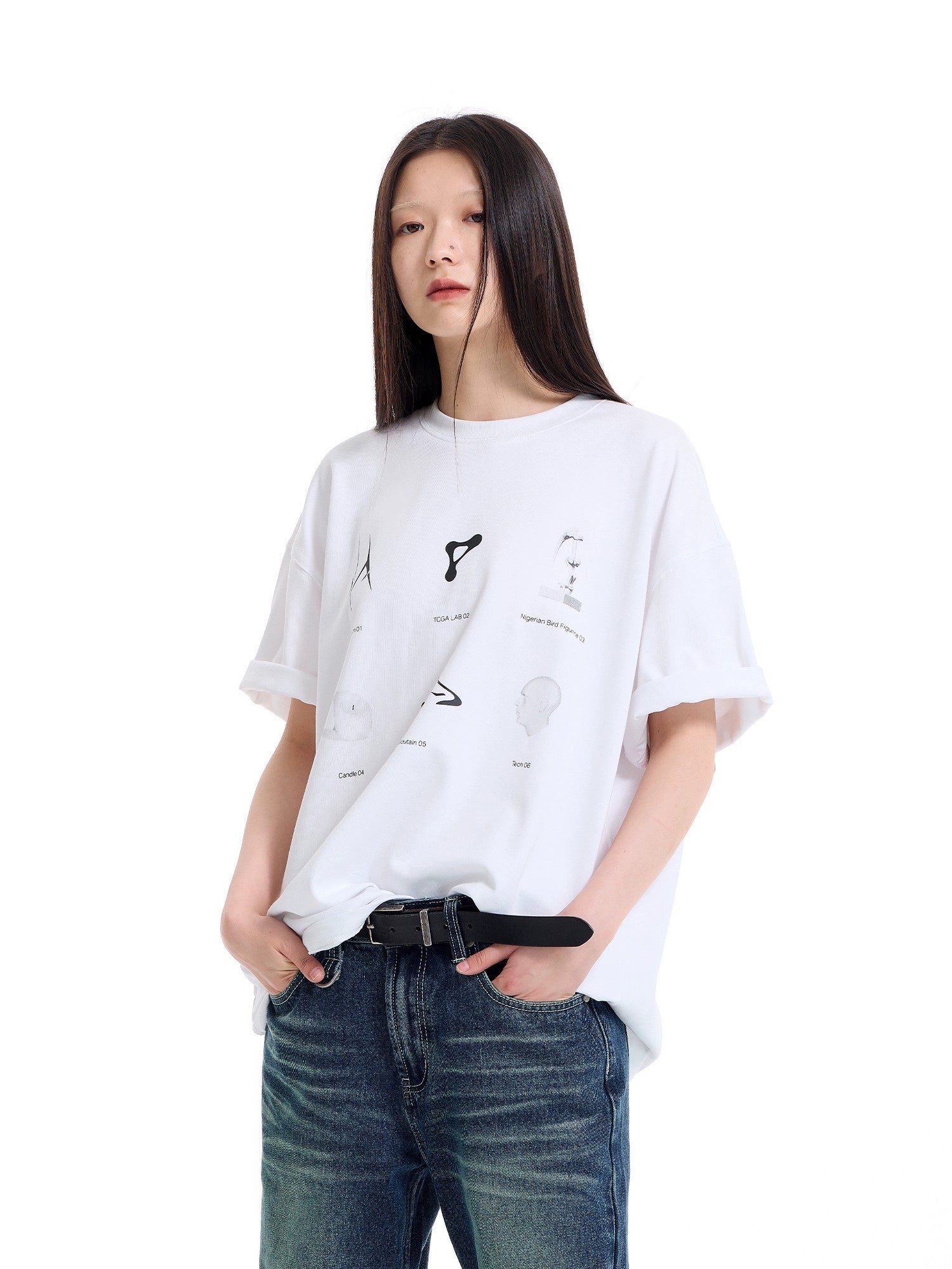 模型主题印花短袖男女休闲宽松百搭T恤TERRAINCOGNITA