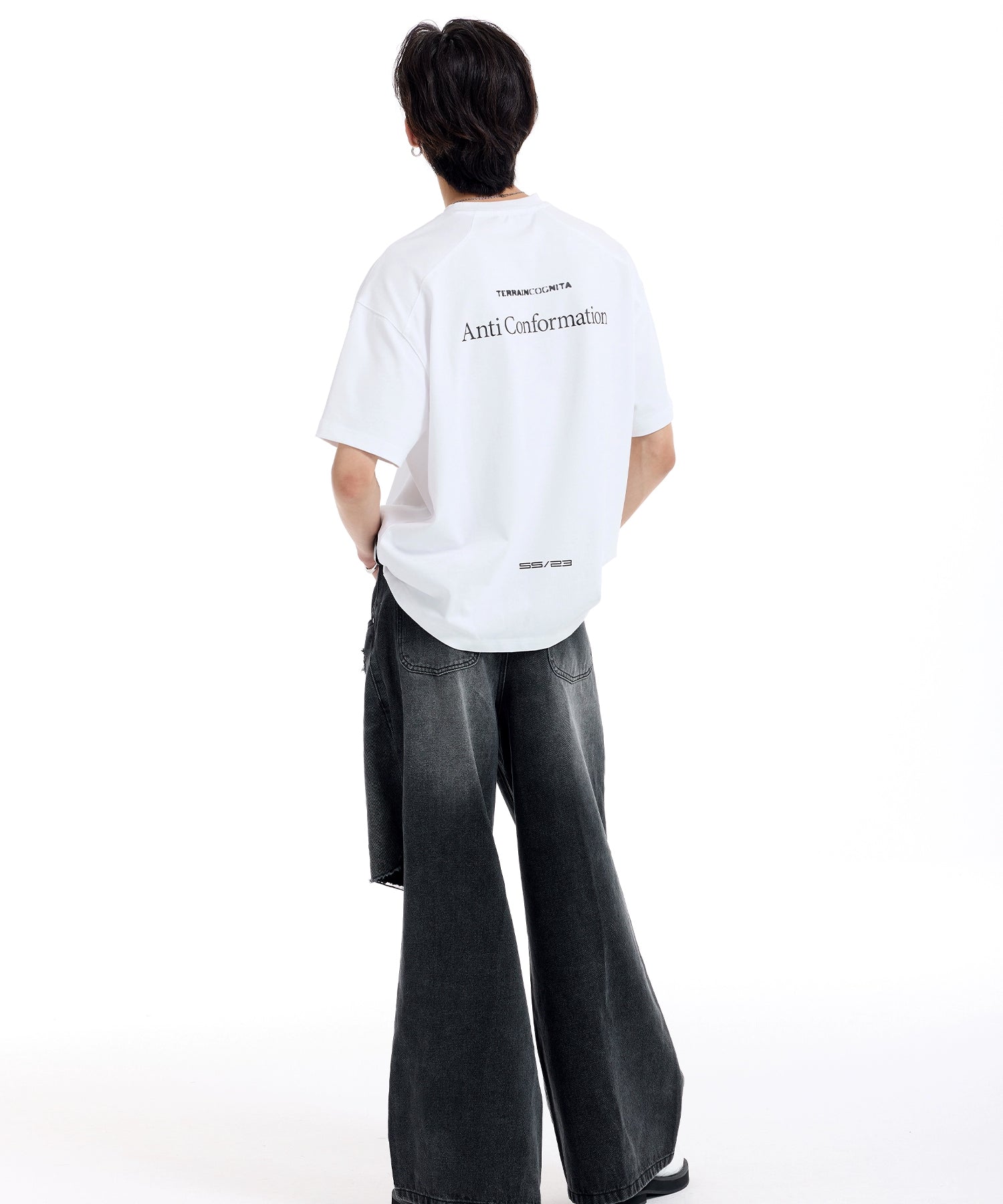 模型主题印花短袖男女休闲宽松百搭T恤TERRAINCOGNITA