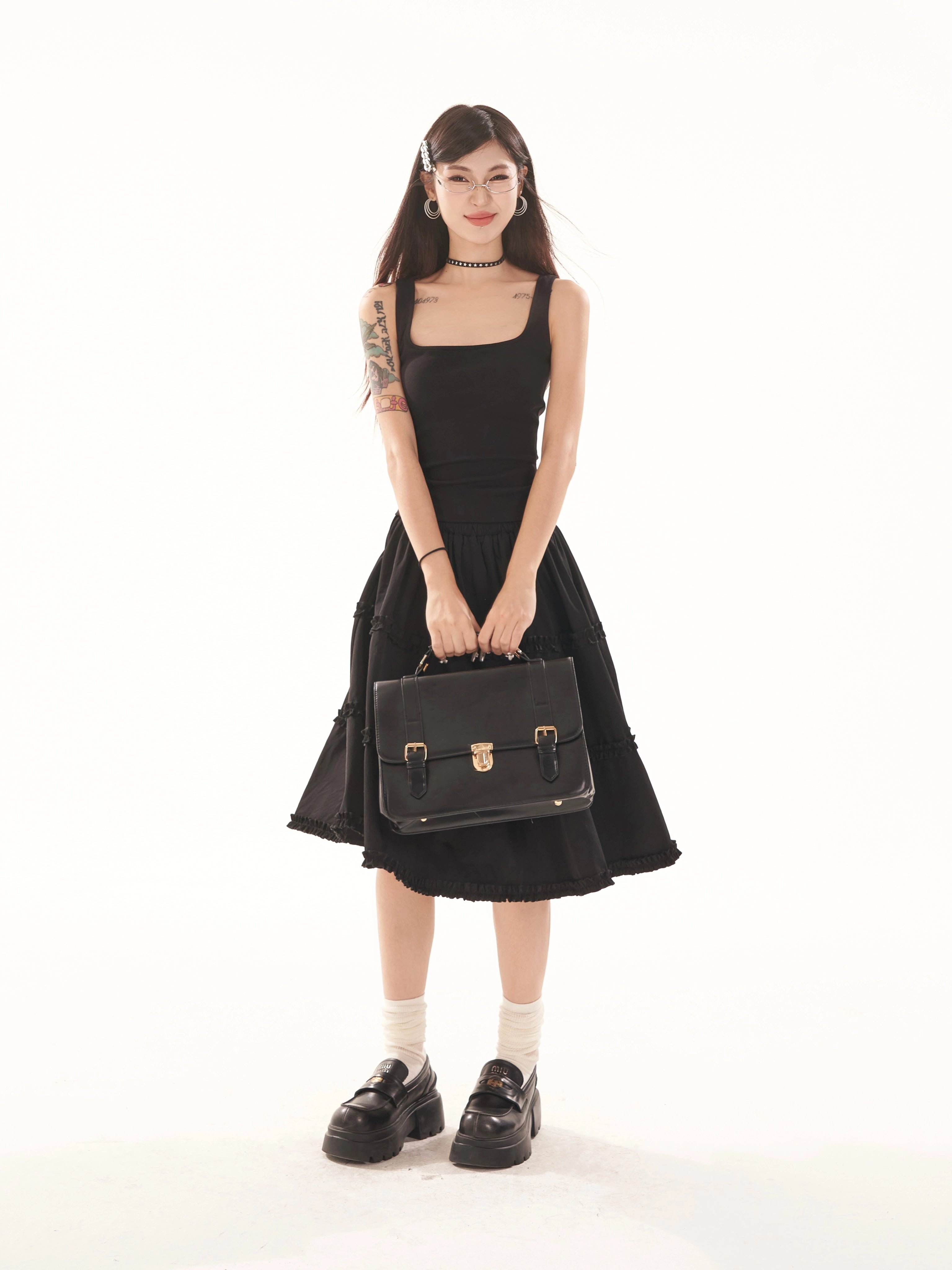 野生zero白黑灰色吊带胸垫背心女夏外穿内搭辣妹修身显瘦无袖上衣