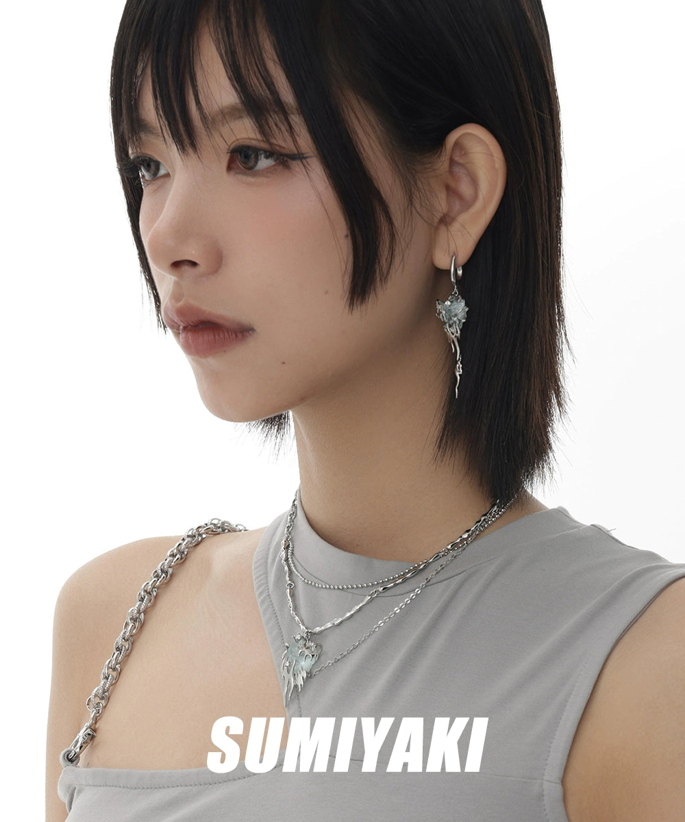 吹爆！SUMIYAKI  原创冰源狩猎项链小众设计酷拽辣妹高级感锁骨链