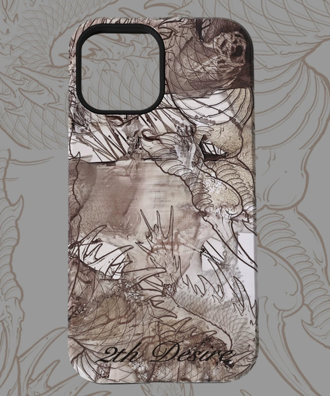 2th Desire韩国进口二合一菲林壳设计感ins龙年新年iPhone手机壳