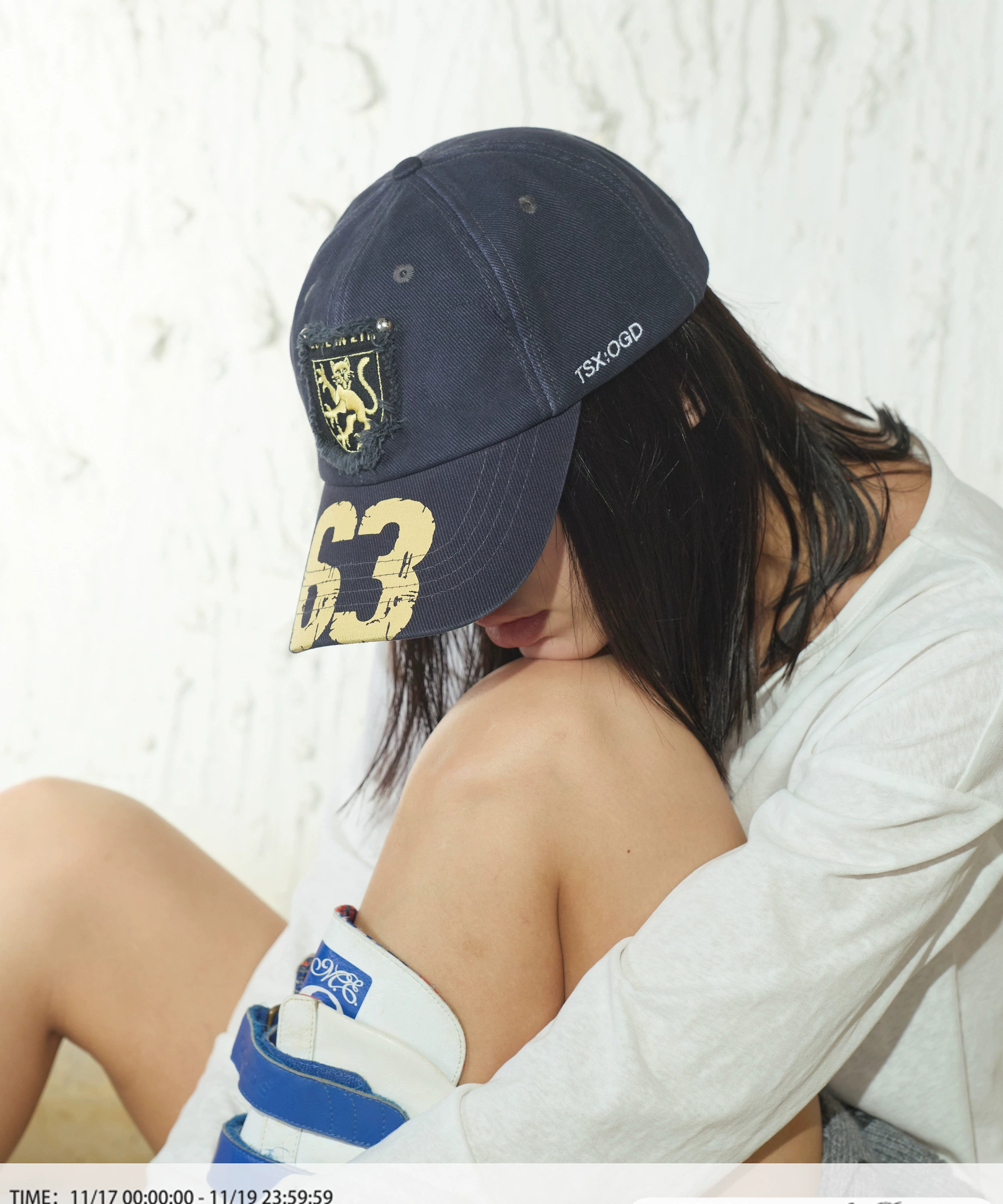 2th Desire原创美式复古设计字母印花刺绣高街休闲棒球鸭舌帽帽子