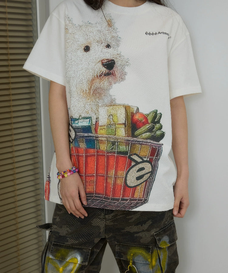 “西高弟弟”｜eeee小众趣味感西高小狗T恤原创设计感短袖夏25SS