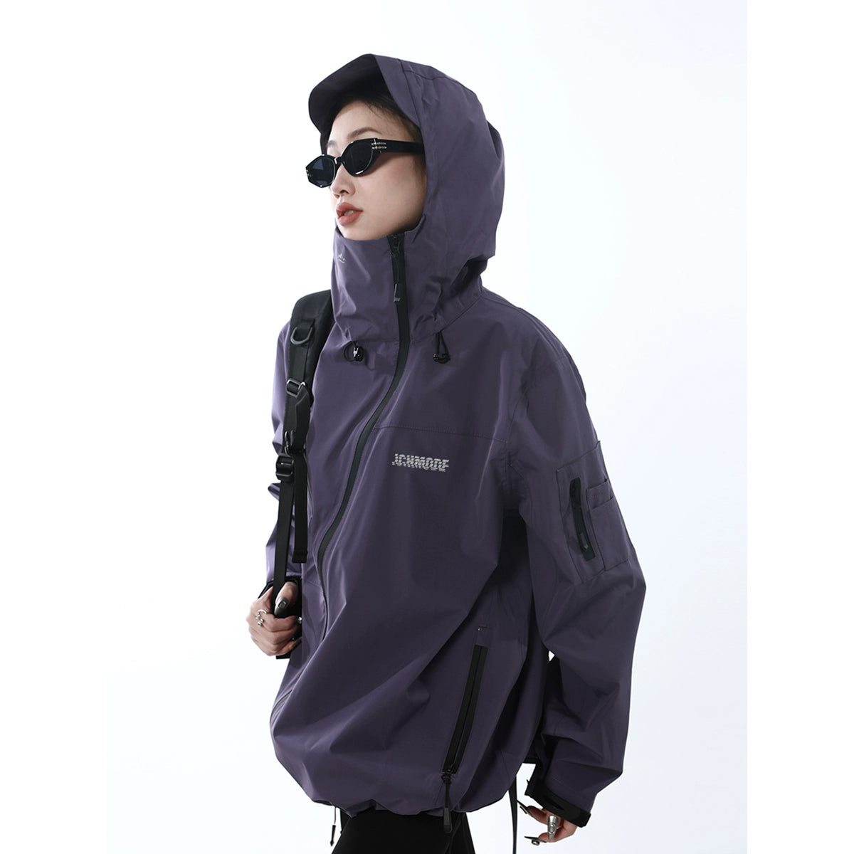 ICH MODE 美式复古冲锋衣外套女款2025新款秋冬宽松开衫上衣夹克