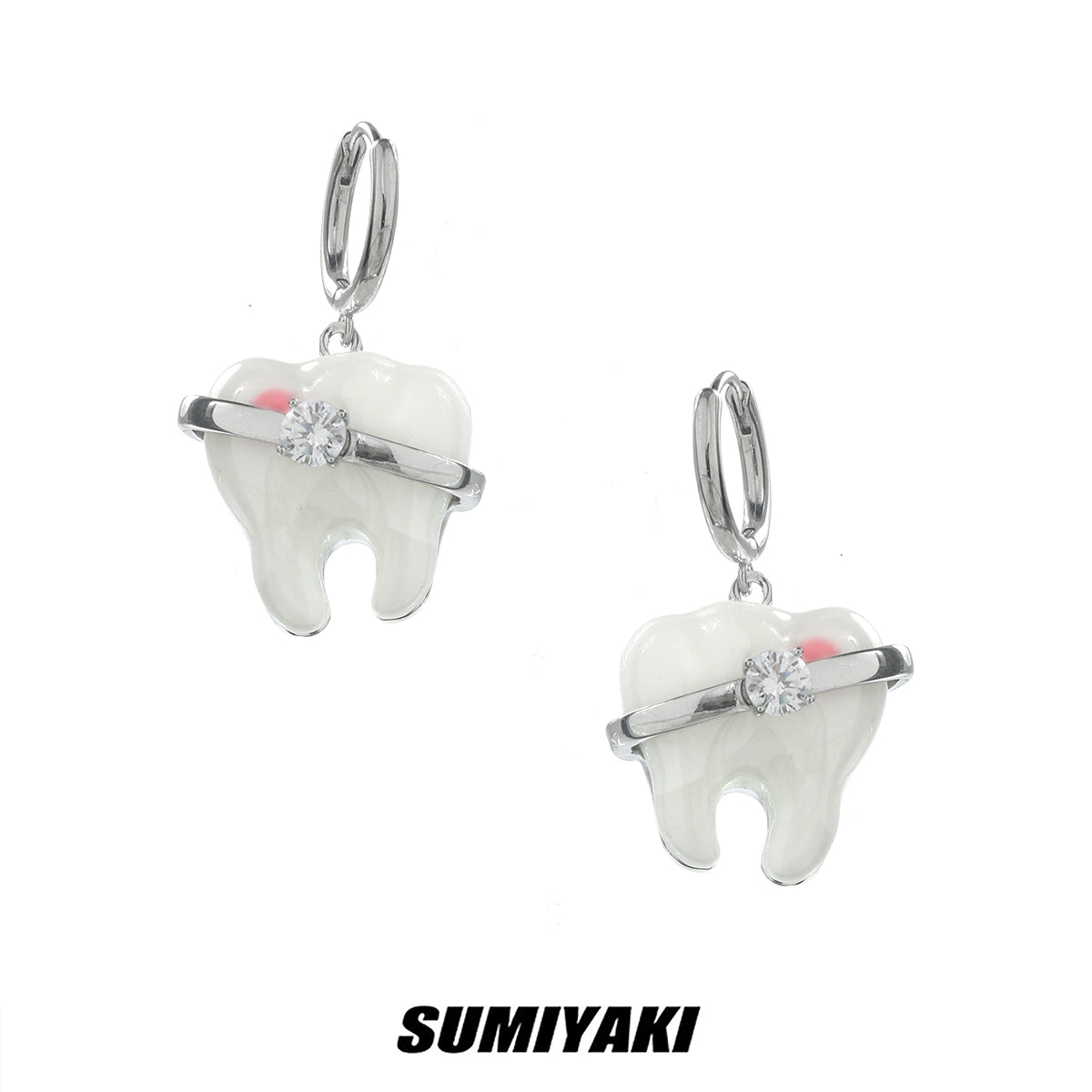 太可爱了吧！SUMIYAKI 甜酷限定 原创牙呀系列耳环
