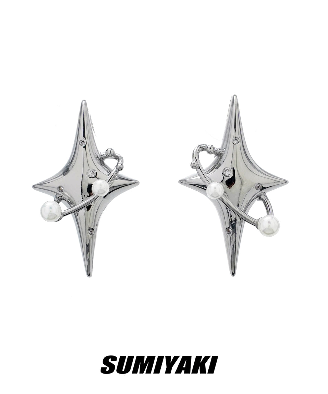 捂紧钱包再进！SUMIYAKI原创星体耳环新款星芒耳夹设计感甜酷耳饰