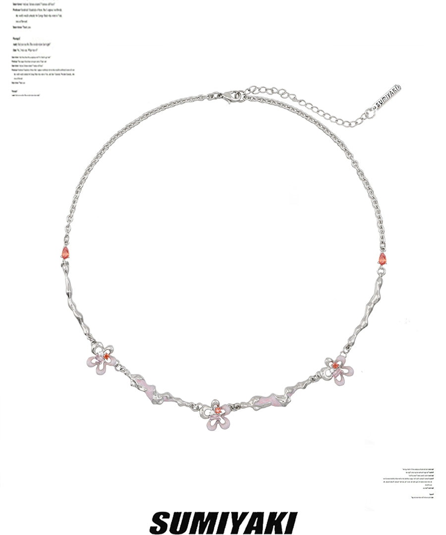蹲好了！SUMIYAKI 送你一朵小红花 原创气质百搭个性小众项链女