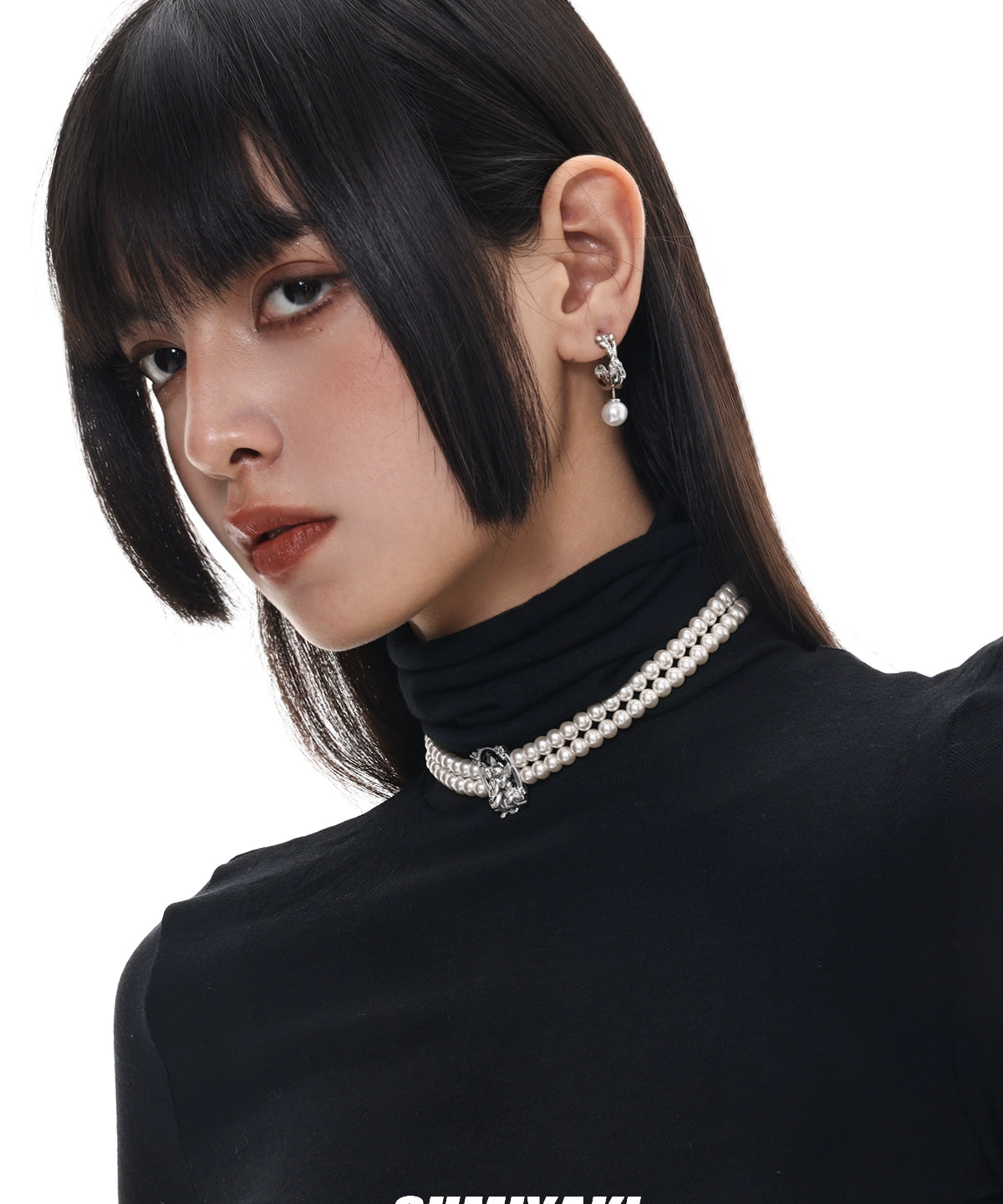 一个耳环多个戴法 高性价比 SUMIYAKI珍珠耳环多层结构百搭耳饰