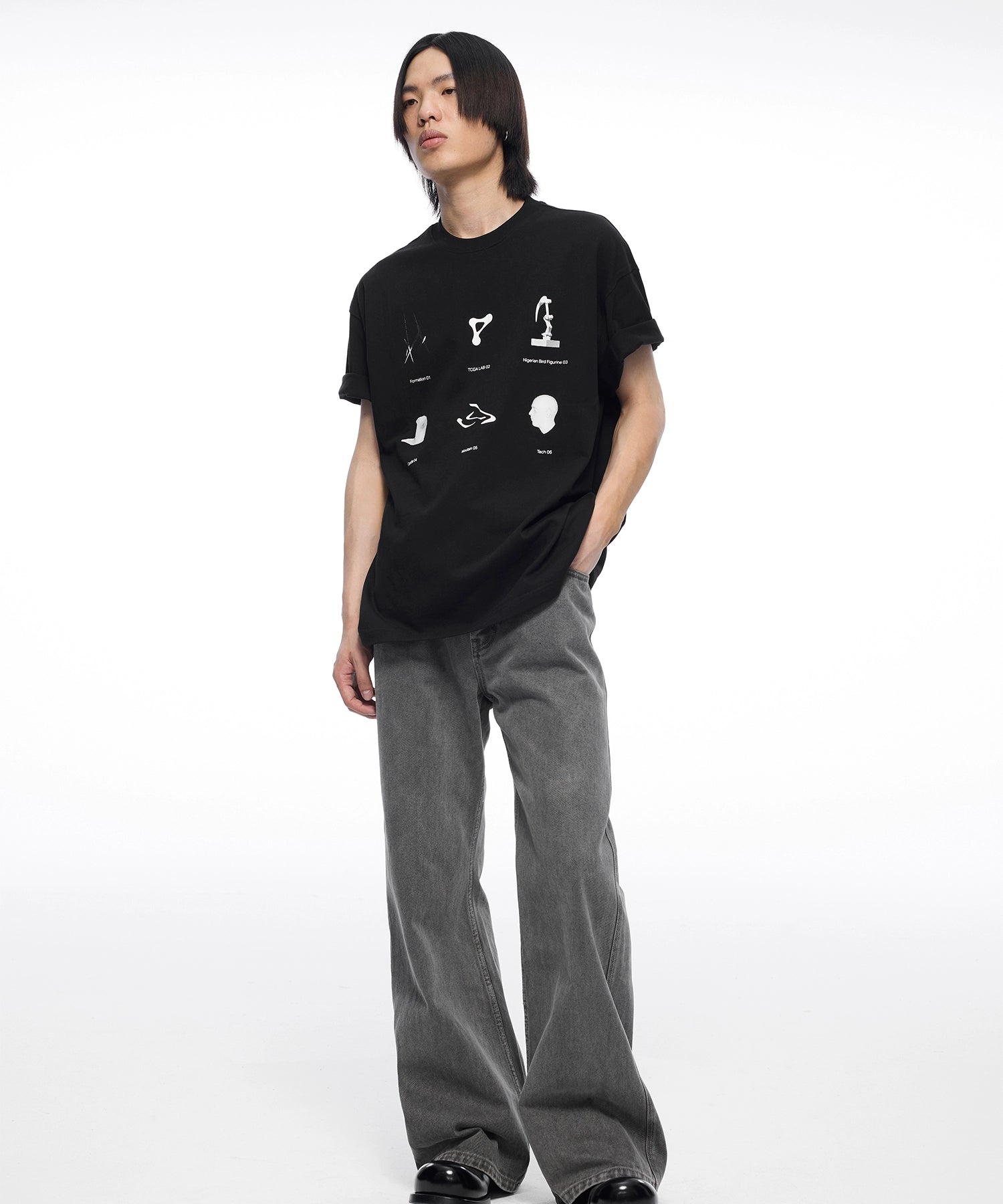 模型主题印花短袖男女休闲宽松百搭T恤TERRAINCOGNITA