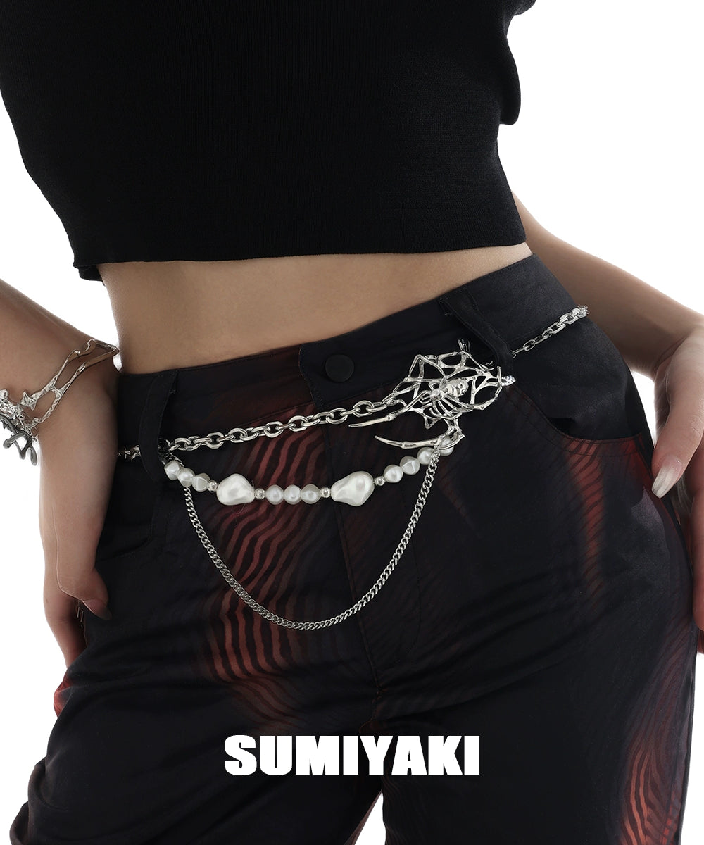 辣妹闭眼入！SUMIYAKI原创禁忌系列蛛网腰链裤链