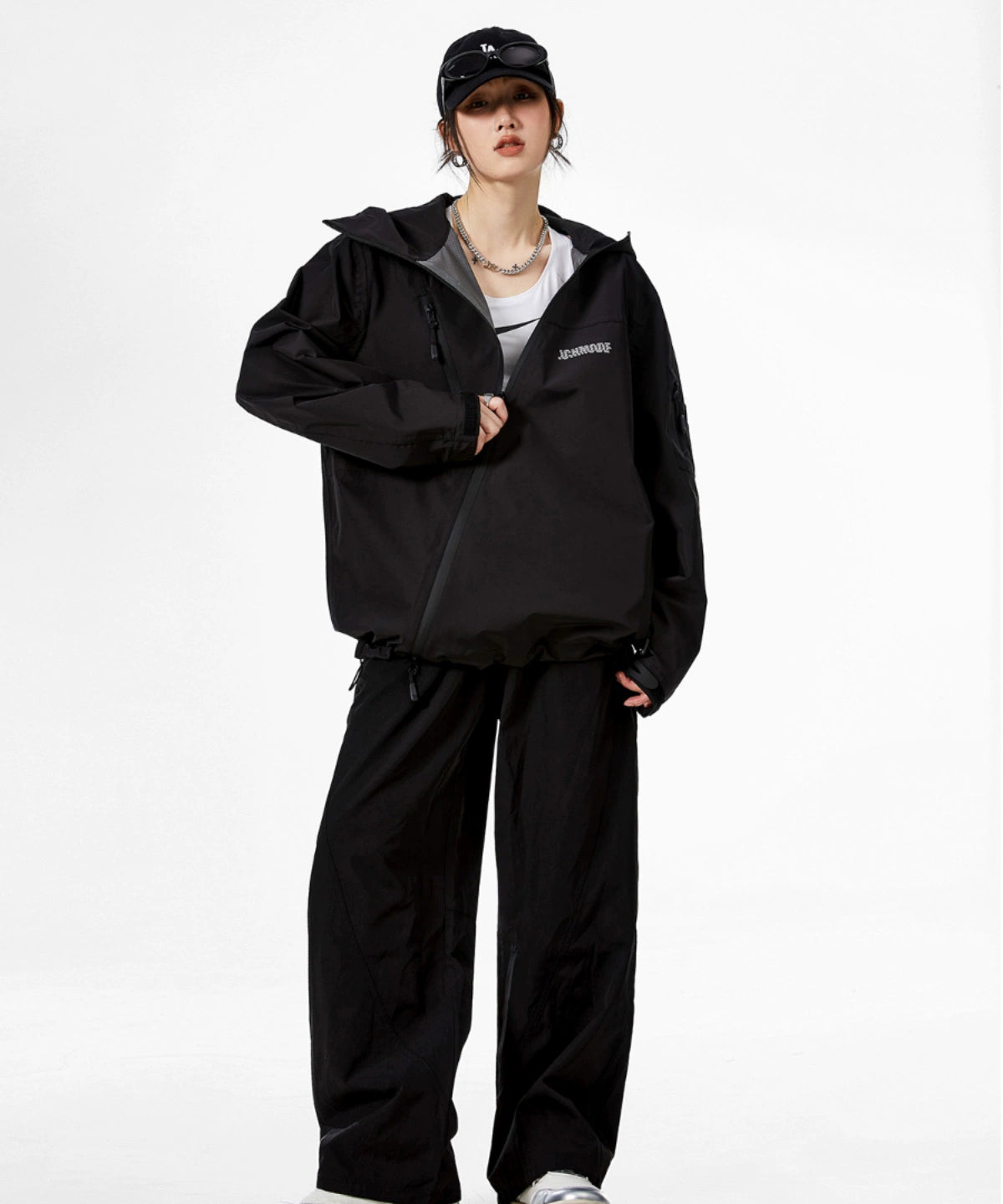 ICH MODE 美式复古冲锋衣外套女款2025新款秋冬宽松开衫上衣夹克