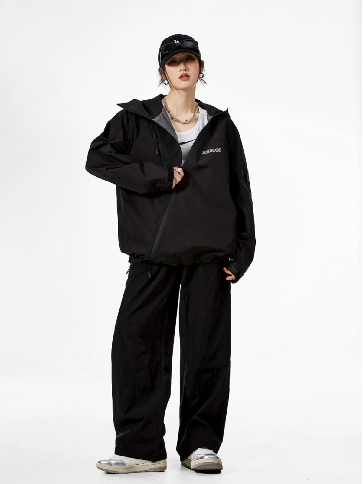 ICH MODE 美式复古冲锋衣外套女款2025新款秋冬宽松开衫上衣夹克