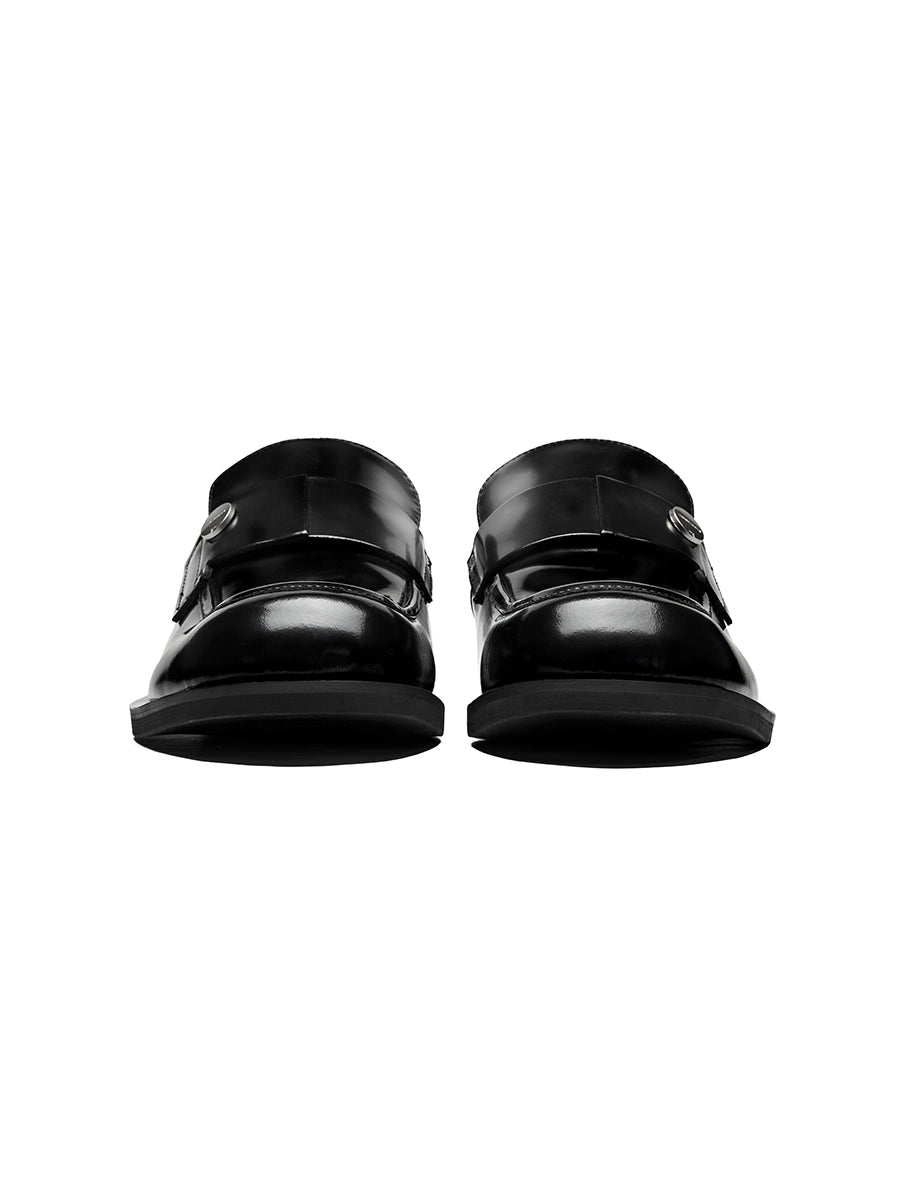 潮WOO专属TERRAINCOGNITA日常通勤金属百搭增高乐福鞋休闲皮鞋男