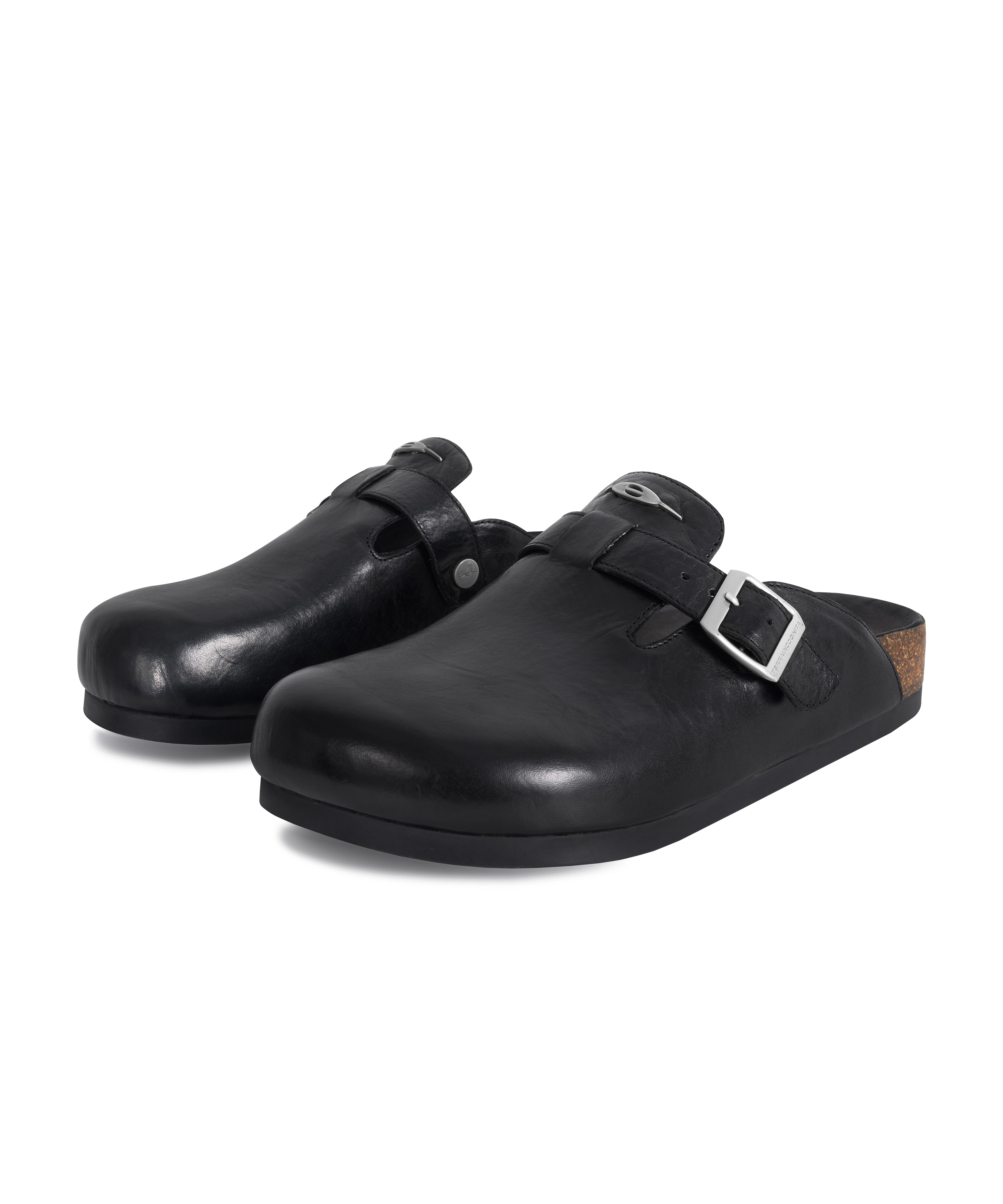 马皮/羊皮特制香底勃肯包头半拖皮鞋时尚百搭通勤TERRAINCOGNITA