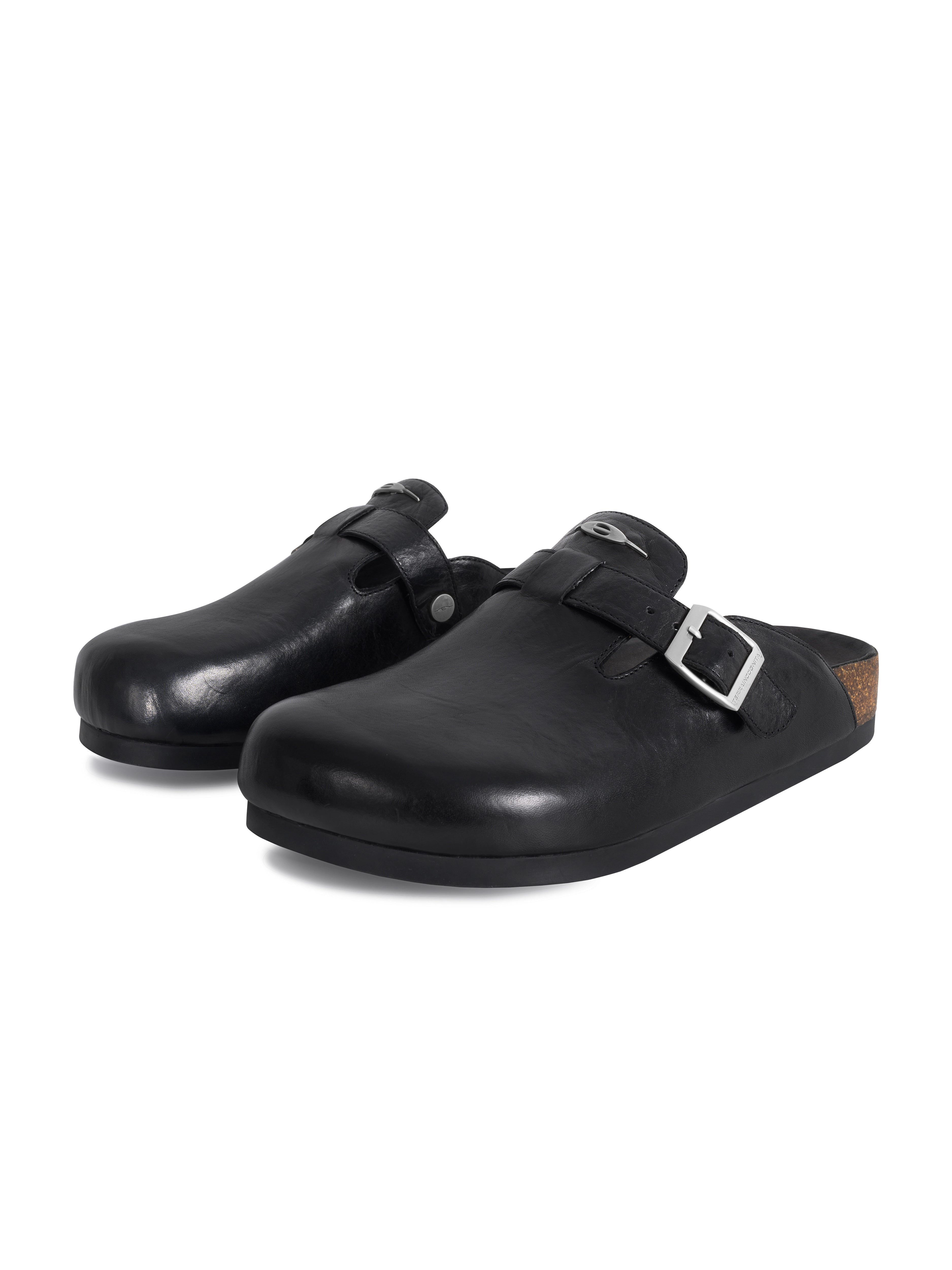 马皮/羊皮特制香底勃肯包头半拖皮鞋时尚百搭通勤TERRAINCOGNITA