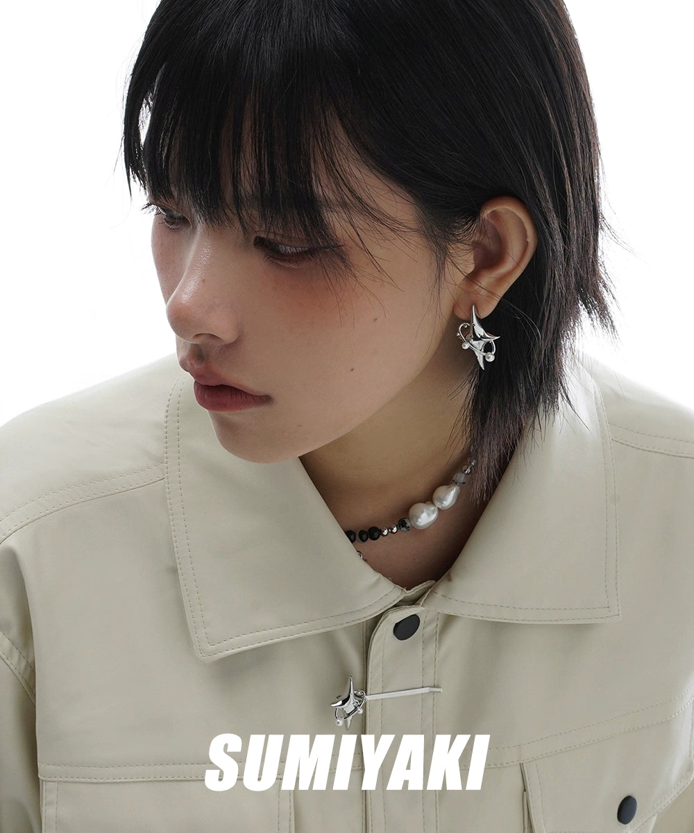 捂紧钱包再进！SUMIYAKI原创星体耳环新款星芒耳夹设计感甜酷耳饰