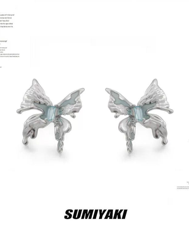 蝴蝶回归！SUMIYAKI原创设计异度蝴蝶系列银针耳环女小众气质耳钉