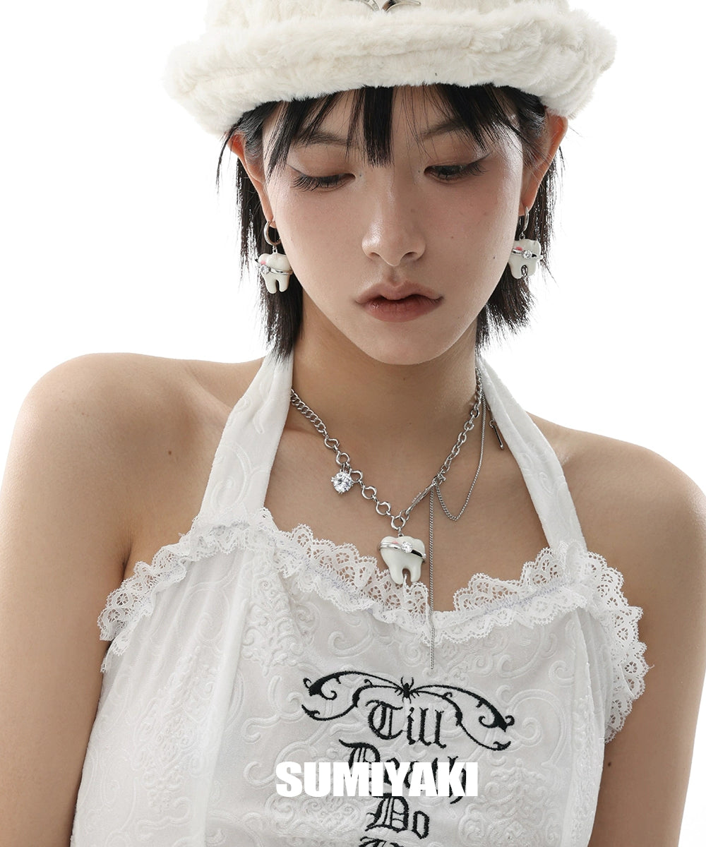 太可爱了吧！SUMIYAKI 甜酷限定 原创牙呀系列耳环