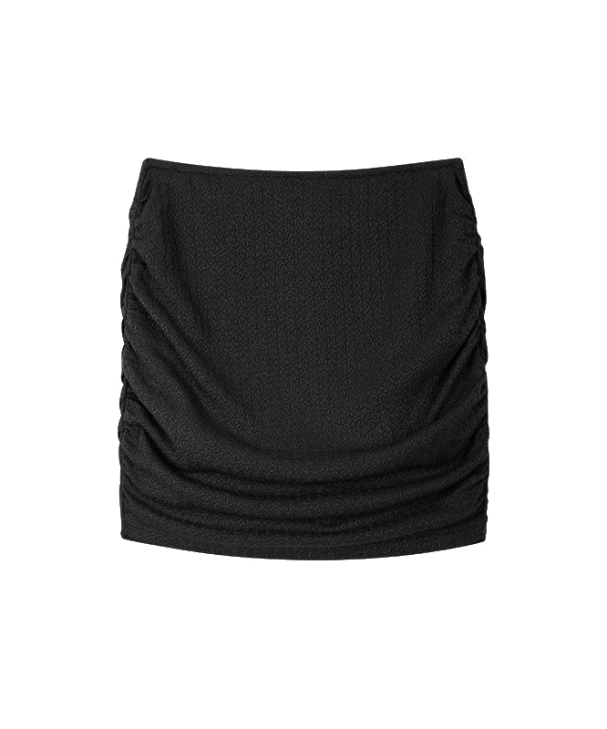 野生zero 红色针织套装女春夏修身显瘦喇叭袖上衣包臀半身裙子