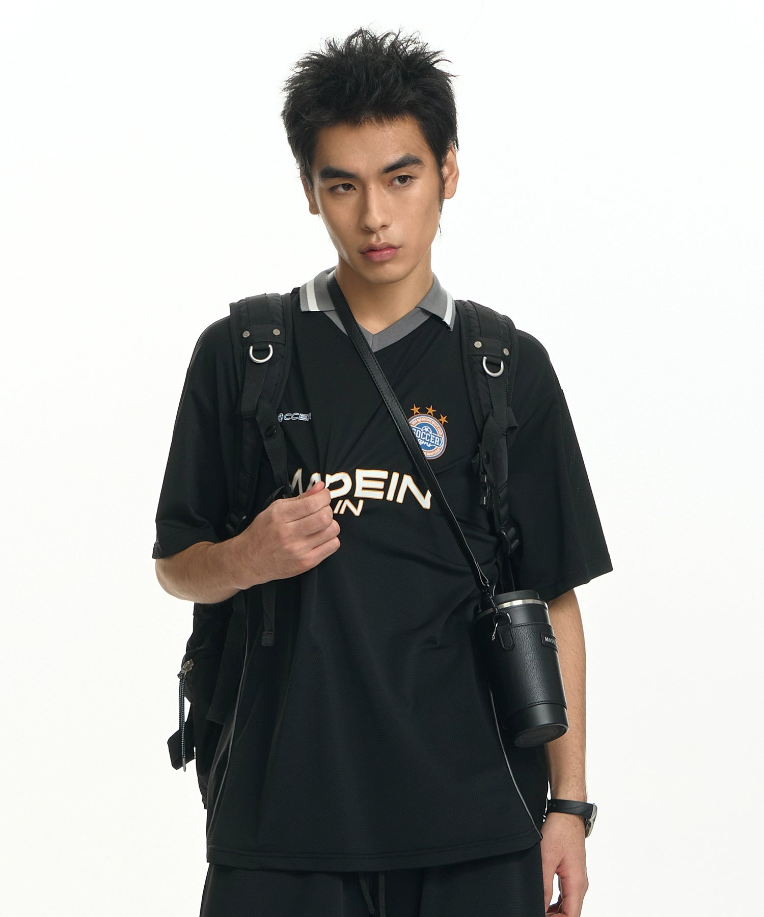 TGNS美式复古足球服polo衫男夏季休闲运动球衣短袖女宽松情侣t恤– VRAGIL, image size:1500x1800