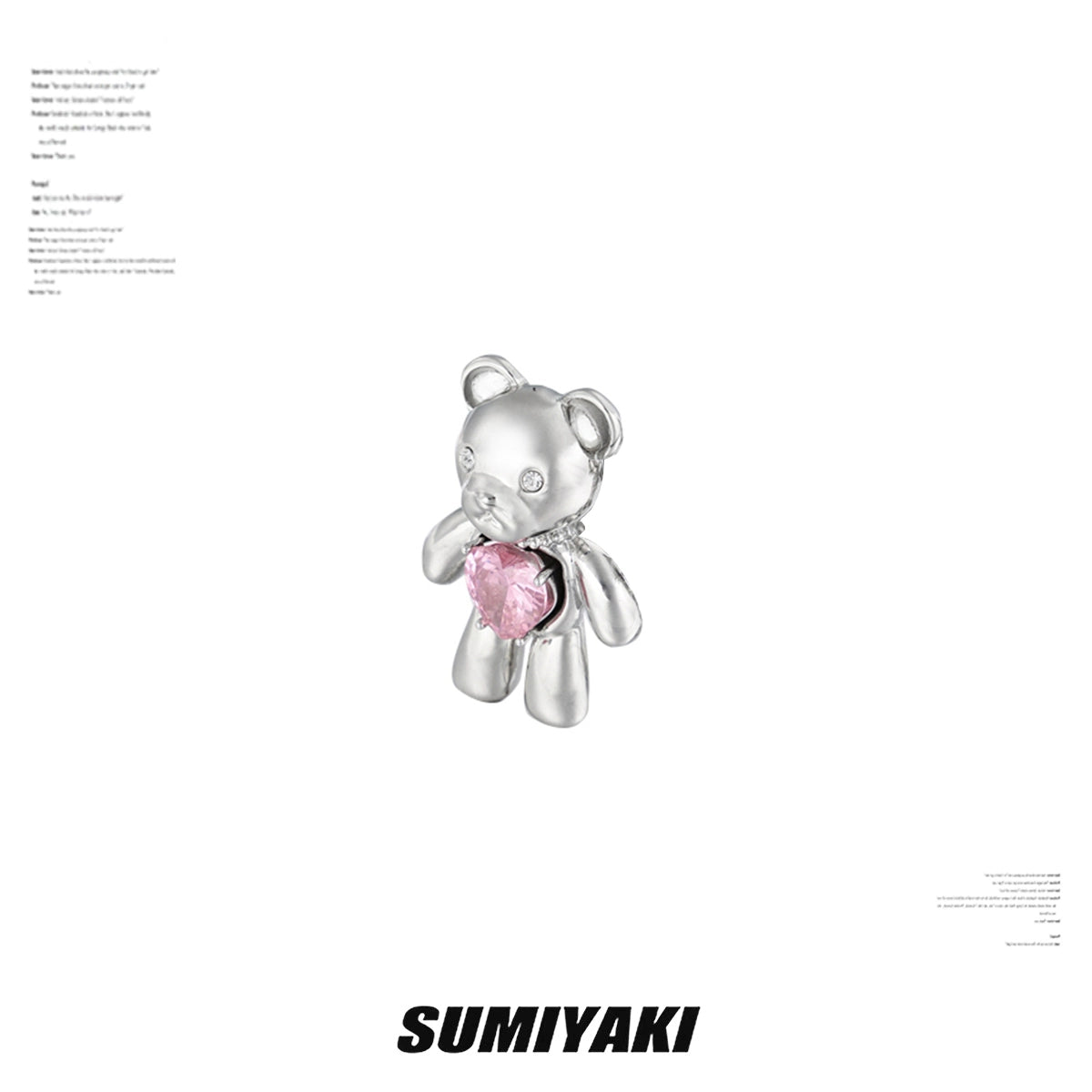 【特价限定】SUMIYAKI 洞洞鞋金属配饰DIY装饰扣 小熊/蝴蝶/爱心