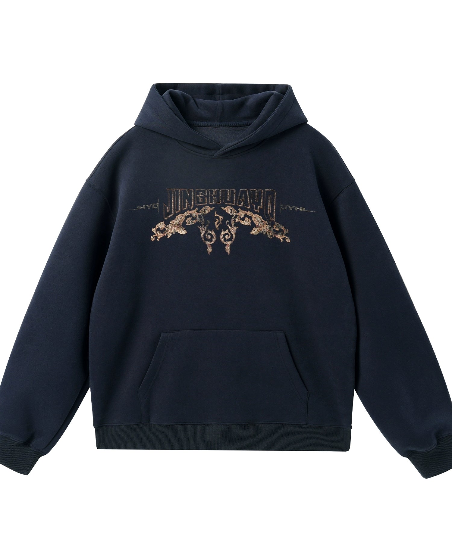 青花瓷丨JHYQ秋季新款400G重磅连帽卫衣男休闲百搭套头情侣帽衫