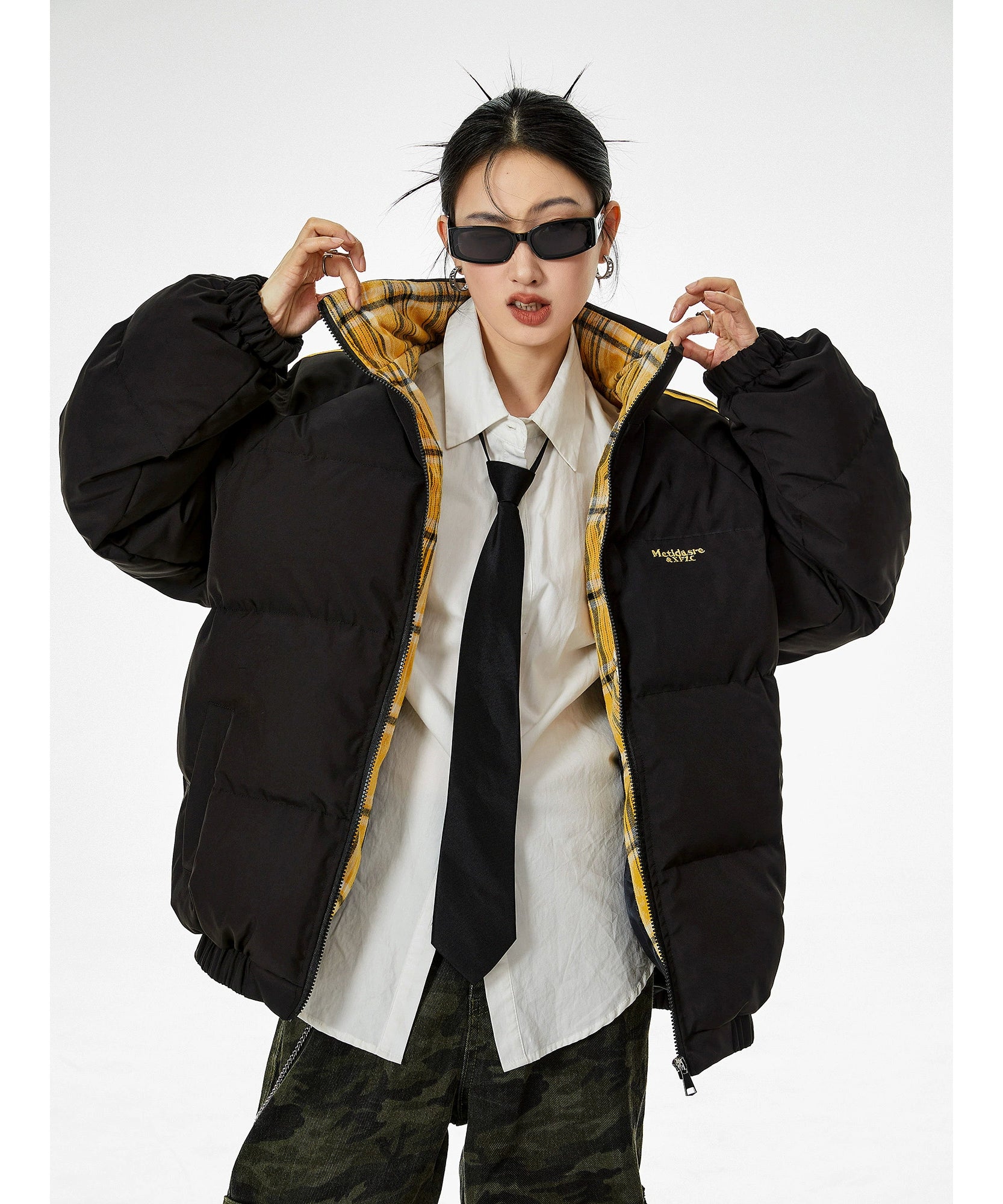 ICH MODE 美式复古棉服女冬季保暖加厚棉袄夹棉外套棉衣2025新款