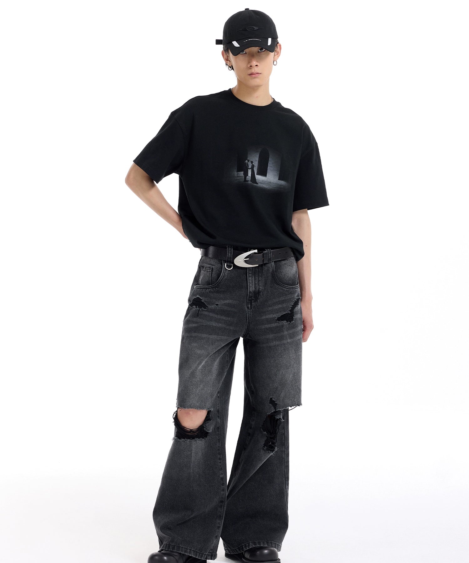 歌剧麦克白印花短袖休闲宽松百搭日常通勤T恤男女TERRAINCOGNITA