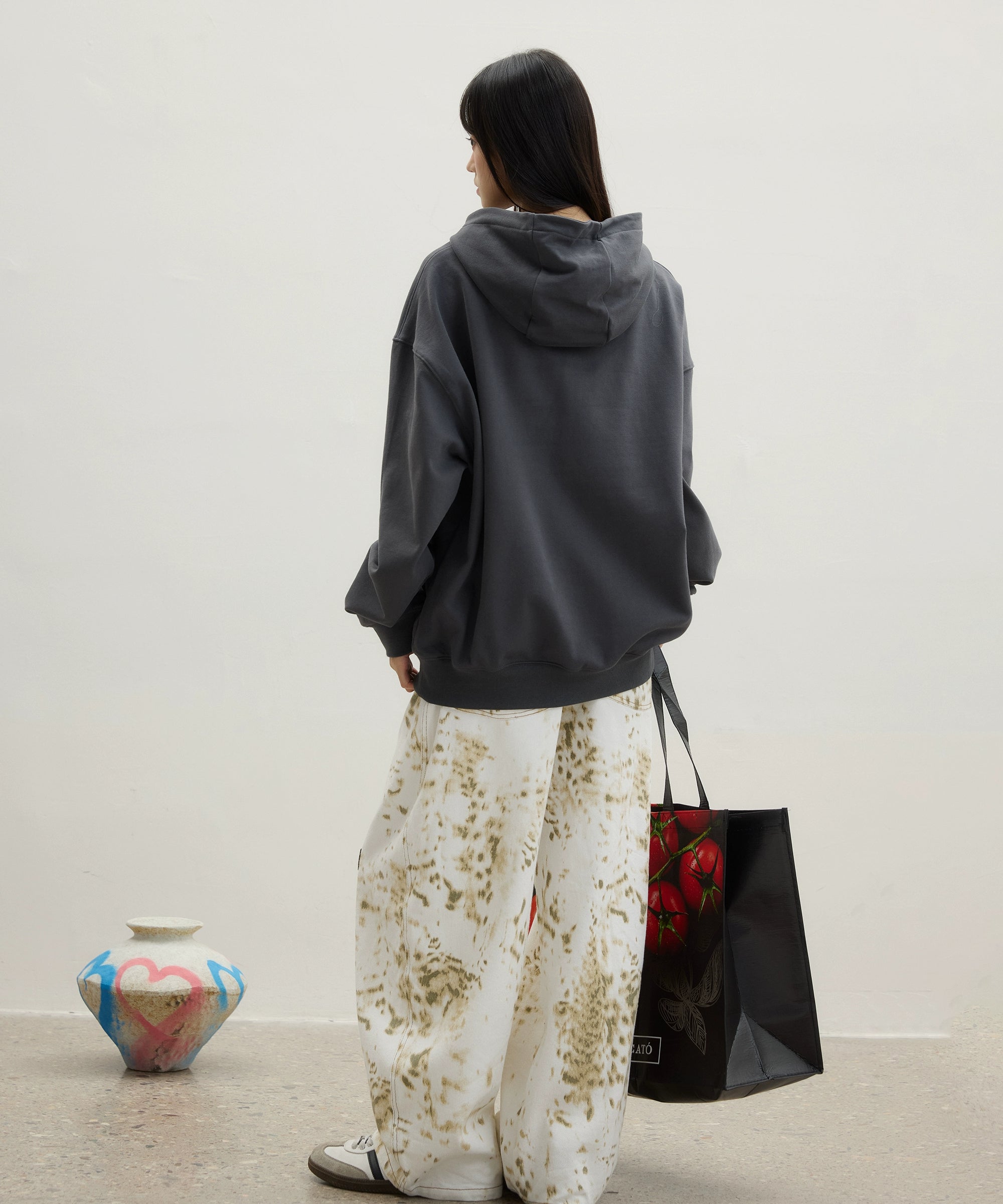 “观兽”| eeee小众设计感雪豹工装裤斑驳豹纹潮流长裤阔腿休闲裤