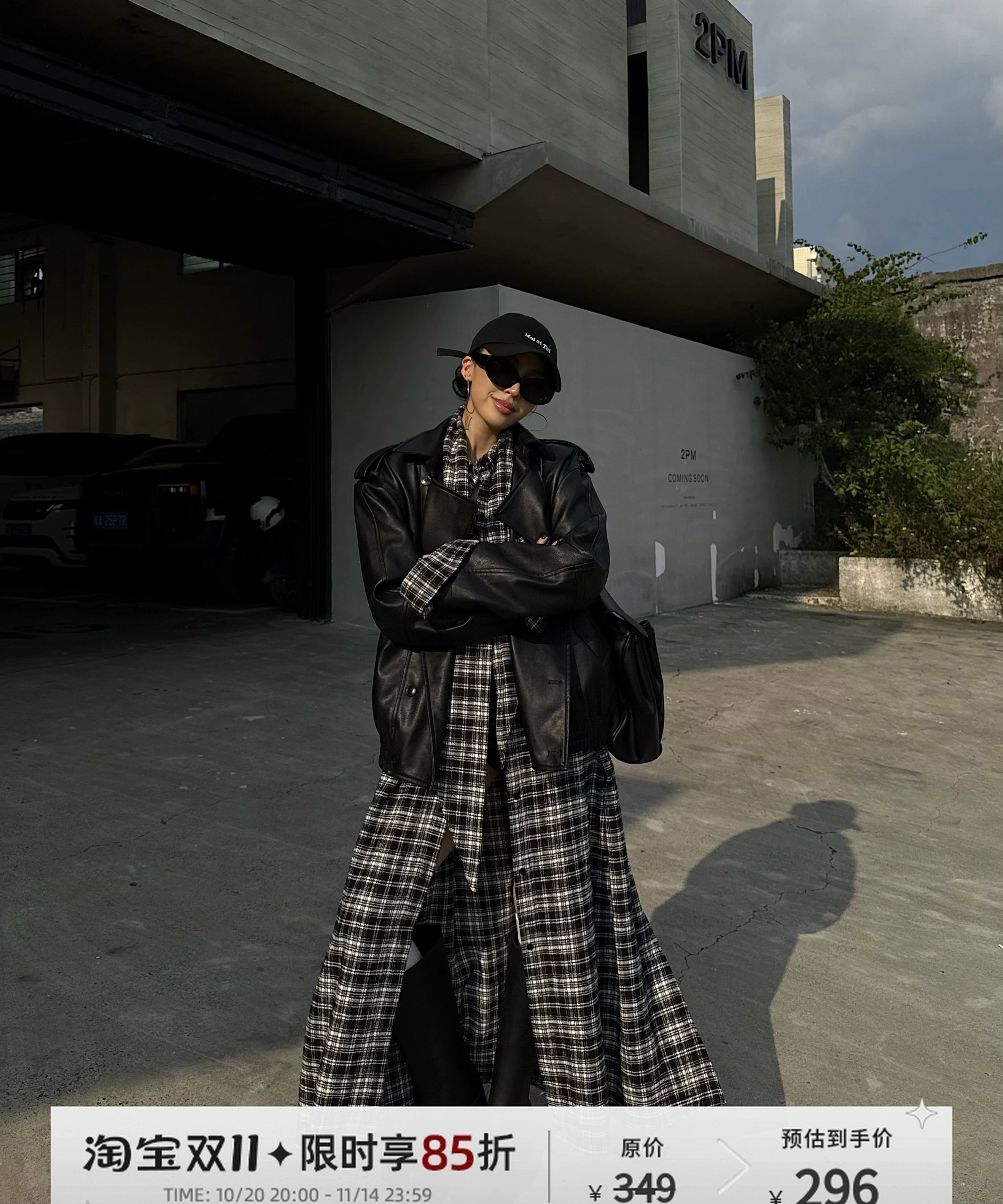 野生zero 复古黑色酷飒风pu皮衣女秋季新款机车宽松翻领上衣外套