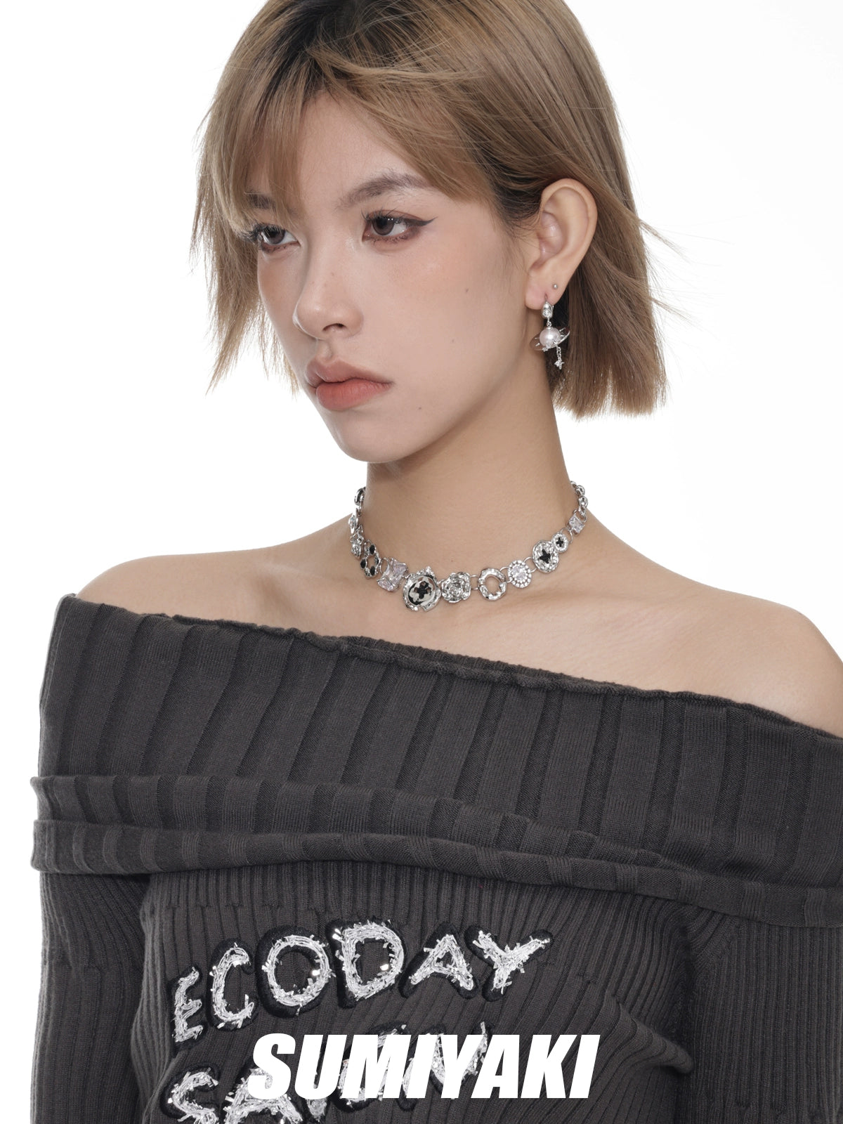 超美！SUMIYAKI 原创陀螺飞碟珍珠耳环轻奢高级感女小众设计耳饰