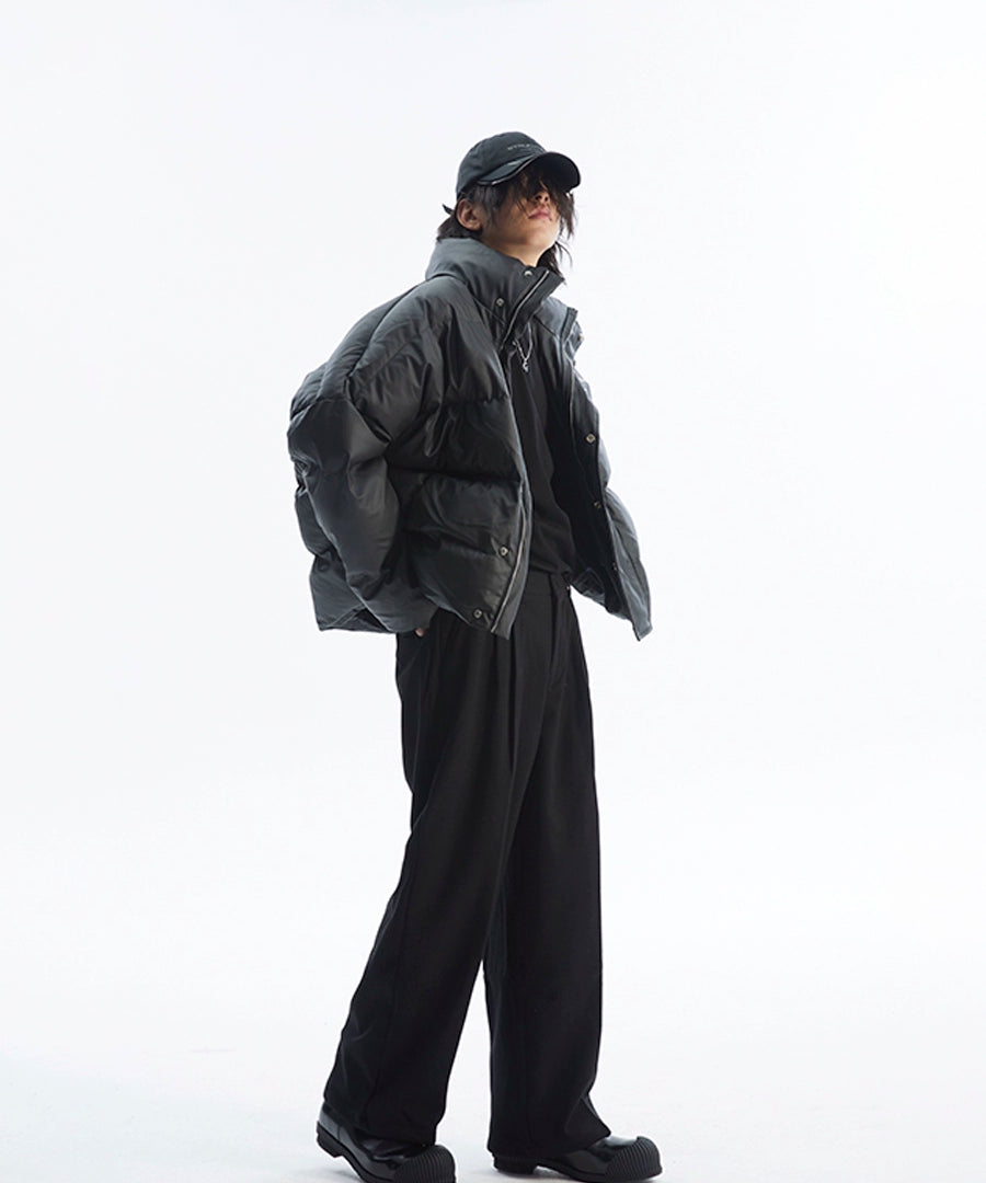 潮WOO专属TERRAINCOGNITA宽松保暖百搭休闲棉服涂层面料冬季外套