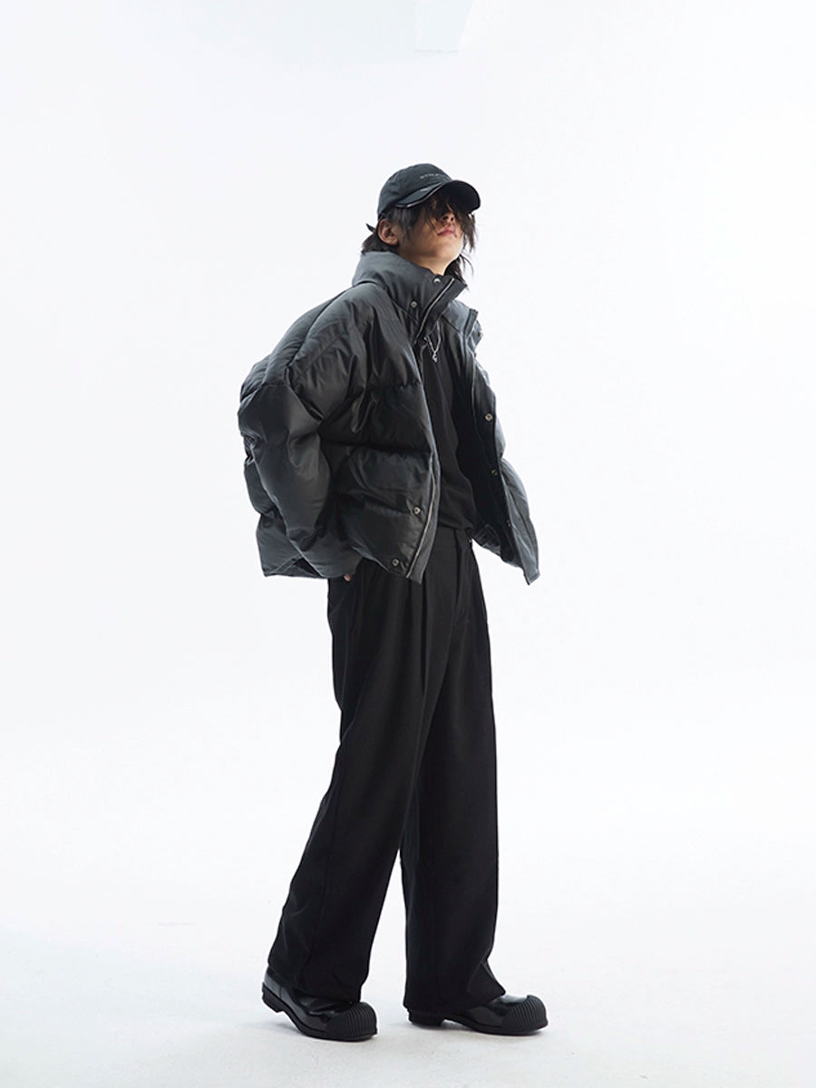 潮WOO专属TERRAINCOGNITA宽松保暖百搭休闲棉服涂层面料冬季外套