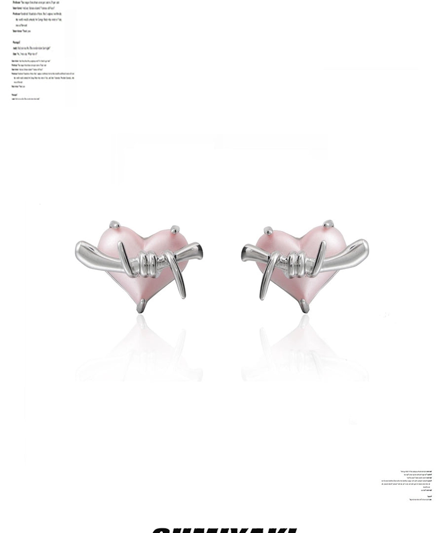 气球耳环！SUMIYAKI原创告白气球系列耳环女立体气球爱心粉色耳饰