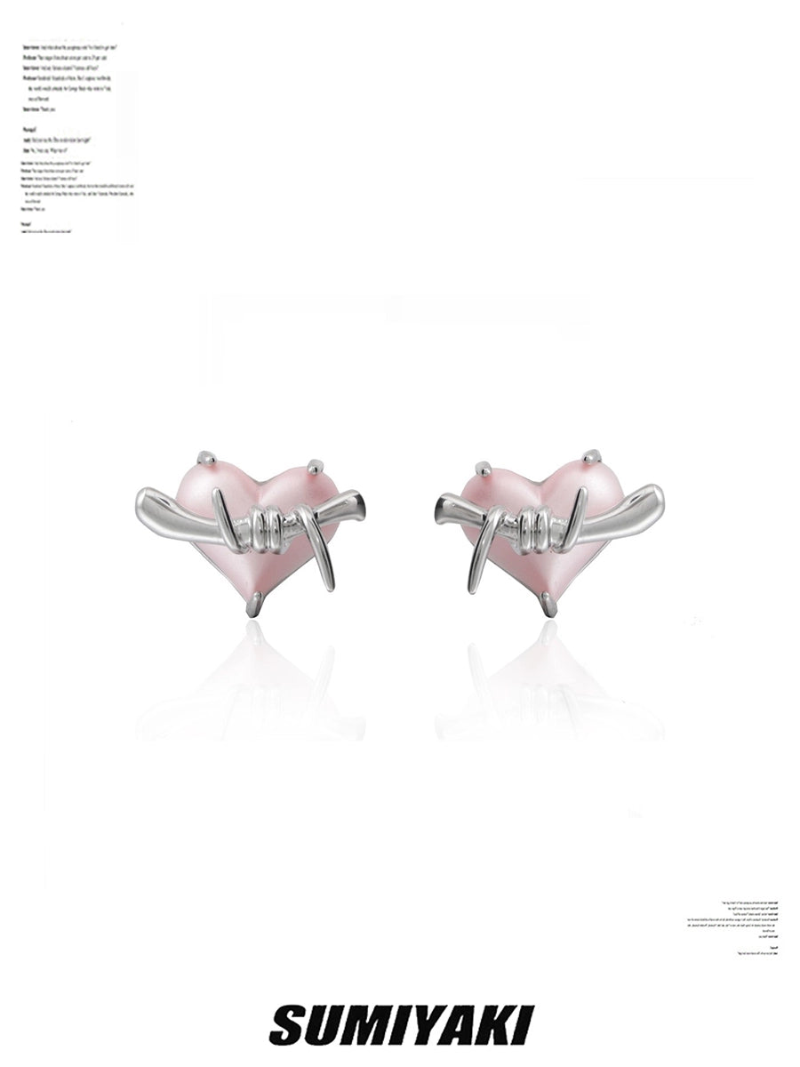 气球耳环！SUMIYAKI原创告白气球系列耳环女立体气球爱心粉色耳饰