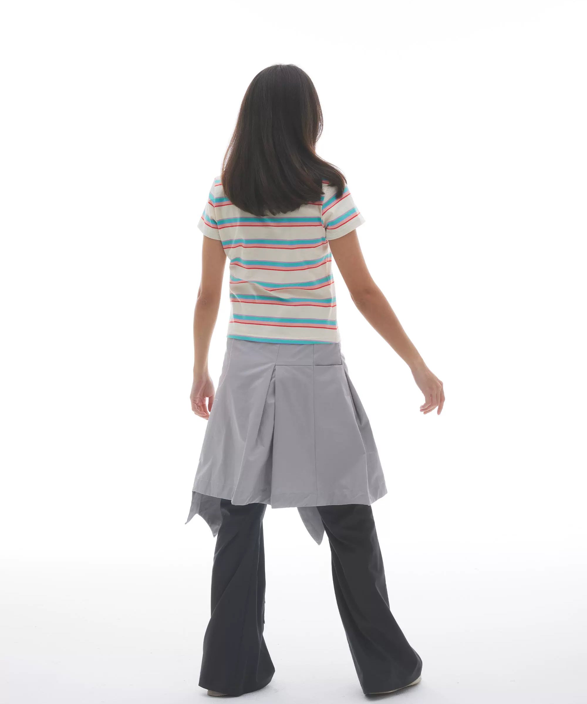 “莱贝特”| eeee朋克兔子T恤短款小众条纹Y2K辣妹风小众打底短恤