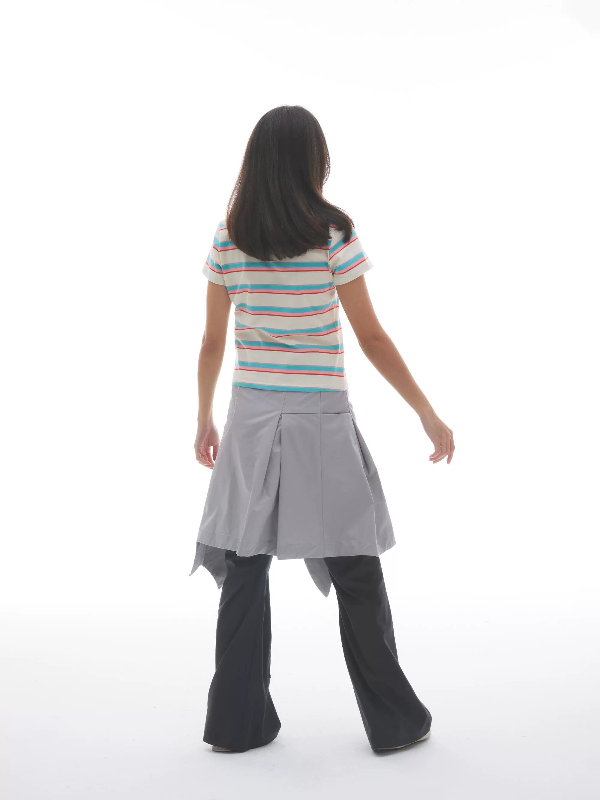 “莱贝特”| eeee朋克兔子T恤短款小众条纹Y2K辣妹风小众打底短恤