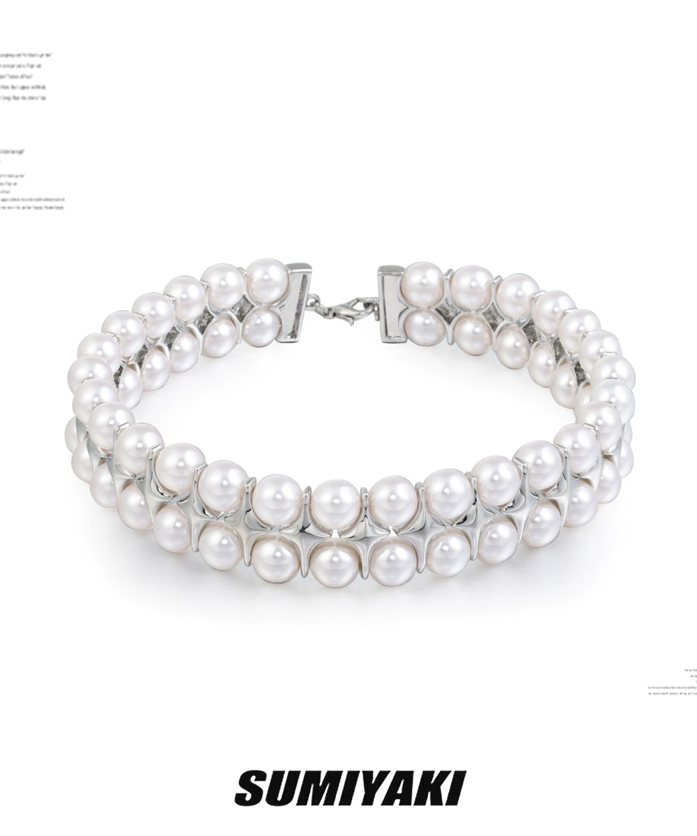 叠戴利器！SUMIYAKI直接封神的双层芒星珍珠项链小众高级感锁骨链