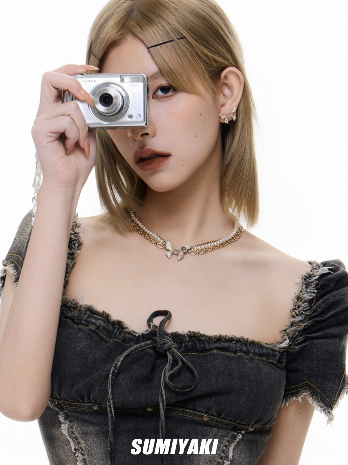 接住招财的蝴蝶玄学! SUMIYAKI 春夏蝴蝶渐变耳环s925银针耳饰