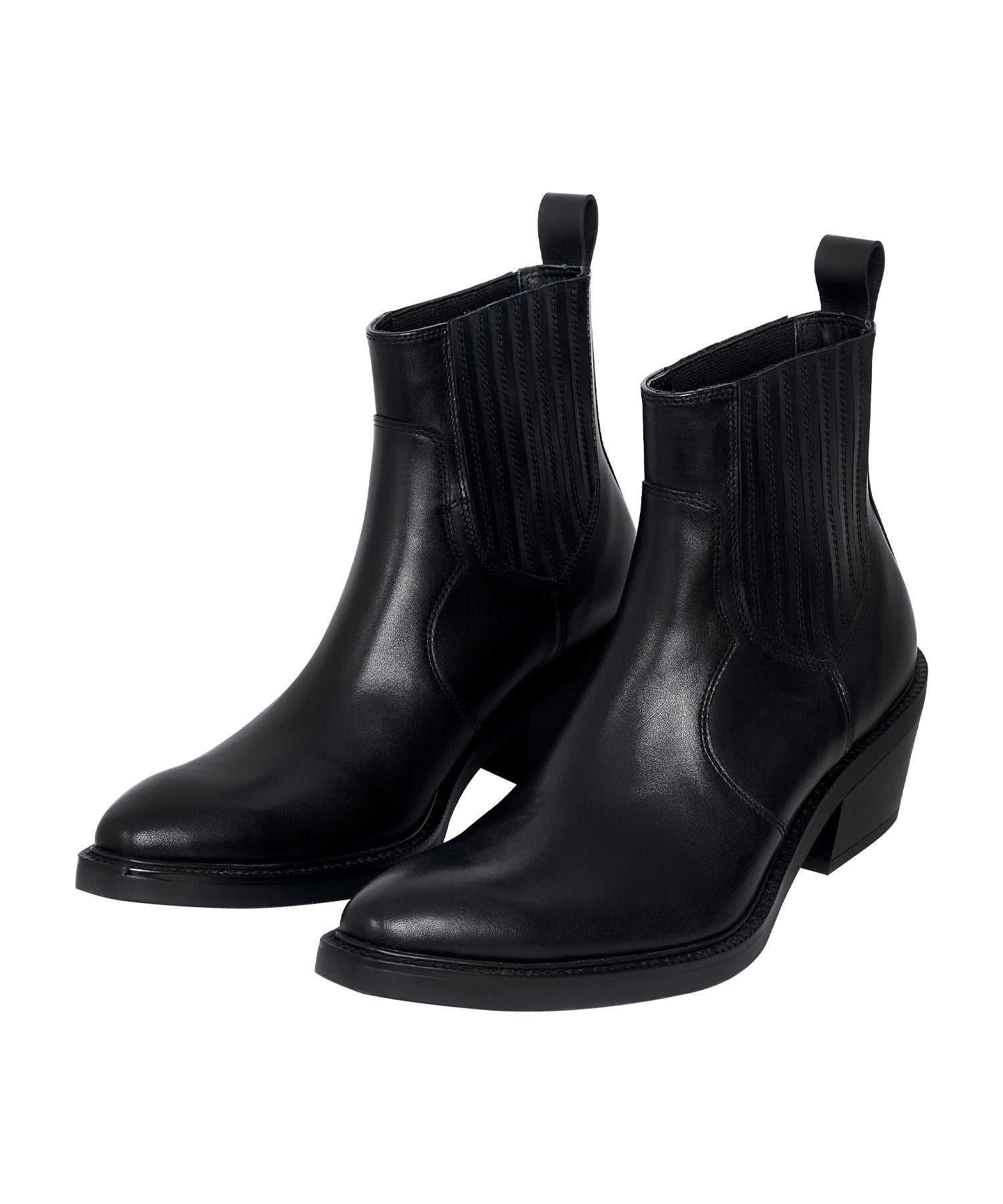 檀健次明星同款小牛皮尖头切尔西靴子休闲皮鞋造型TERRAINCOGNITA