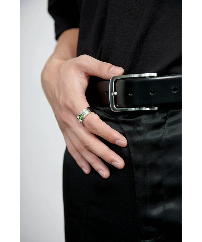 G系列金属银扣复古意大利进口牛皮真皮腰带百搭TERRAINCOGNITA