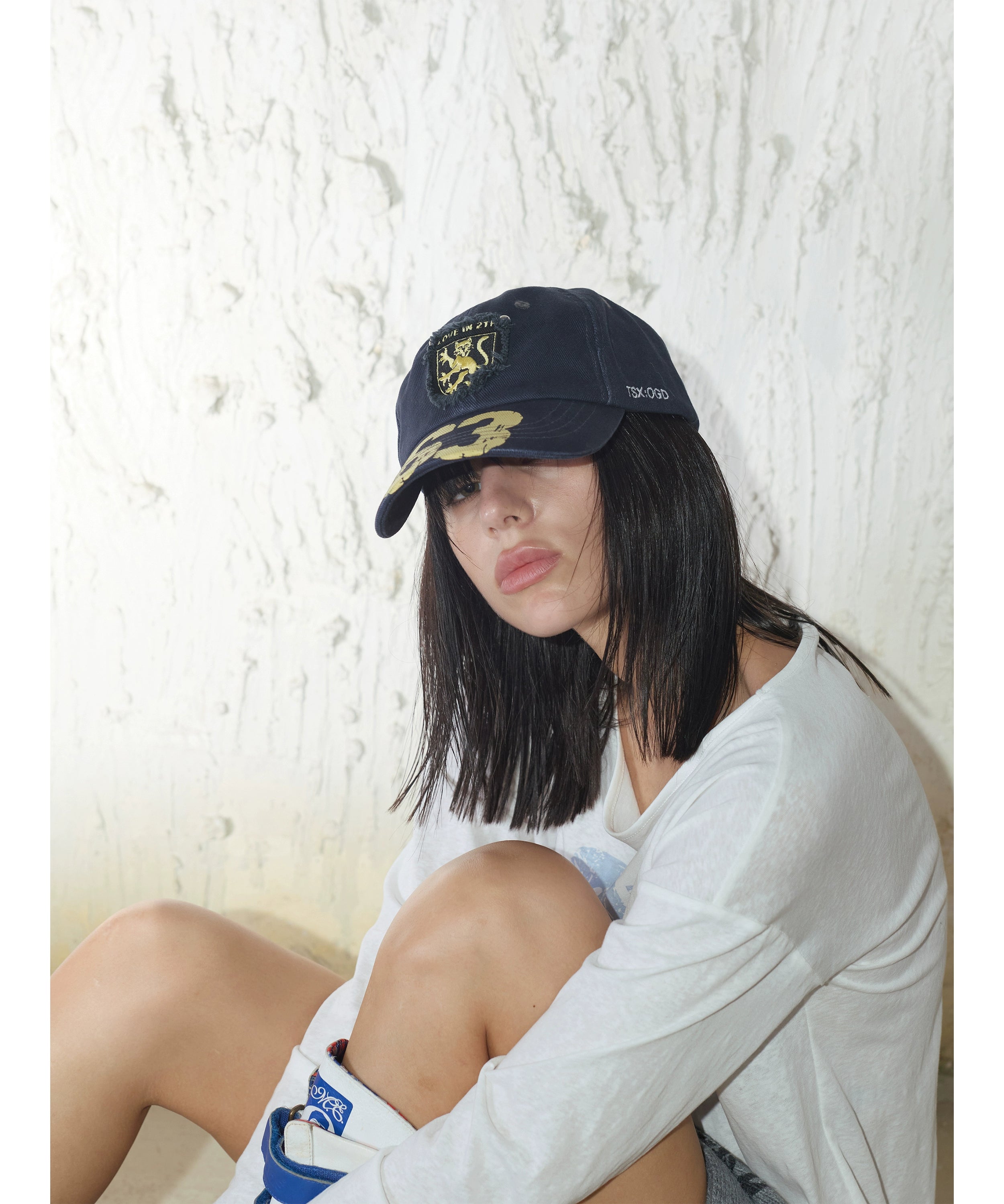 2th Desire原创美式复古设计字母印花刺绣高街休闲棒球鸭舌帽帽子