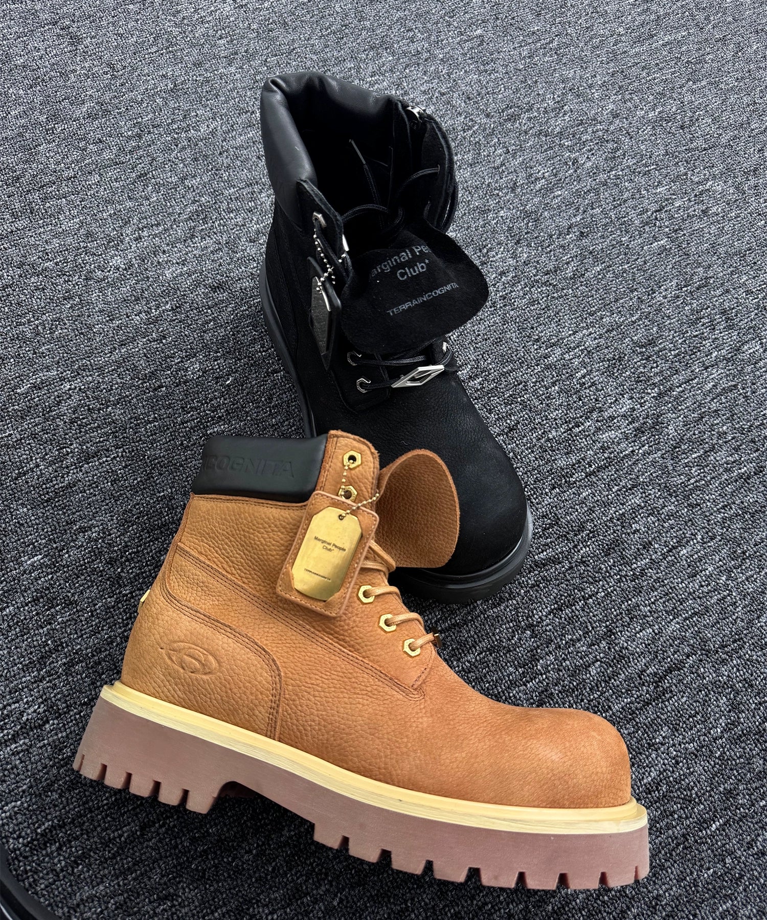 明星同款牛皮特质香厚底大黄靴马丁靴户外百搭秋冬TERRAINCOGNITA