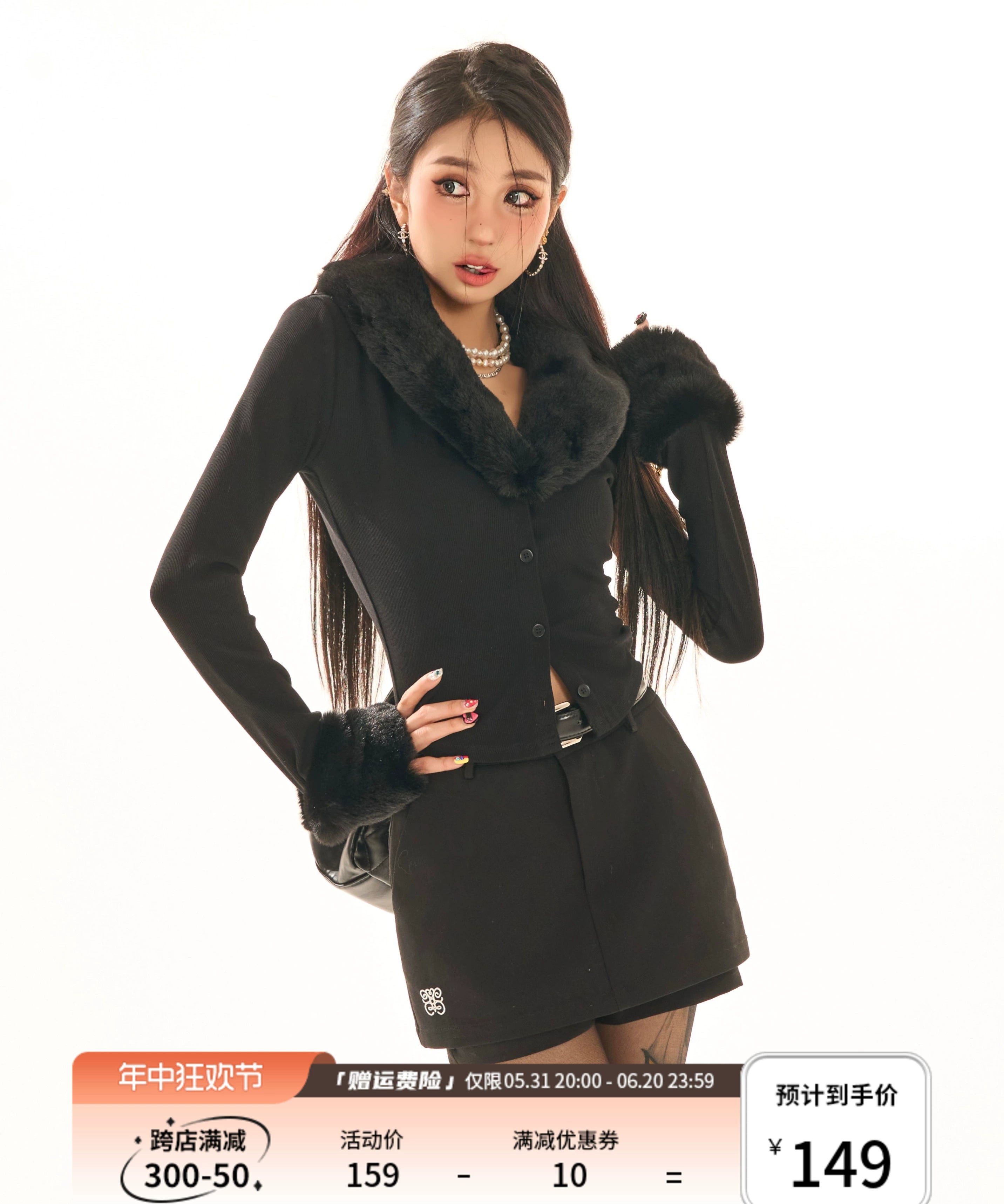 野生zerocircle黑灰卡其色半身裙裤女春夏辣妹小众显瘦修身短裙子