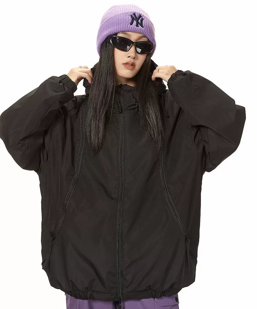 ICH MODE 美式冲锋衣棉服女连帽秋冬季加厚夹棉外套棉袄2025新款