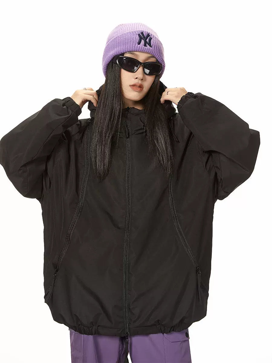 ICH MODE 美式冲锋衣棉服女连帽秋冬季加厚夹棉外套棉袄2025新款