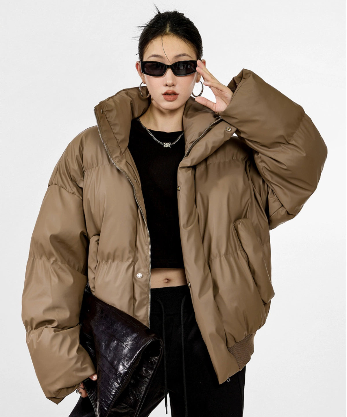 ICH MODE 美式复古短款棉服女冬季2025新款棉衣夹棉外套加厚棉袄