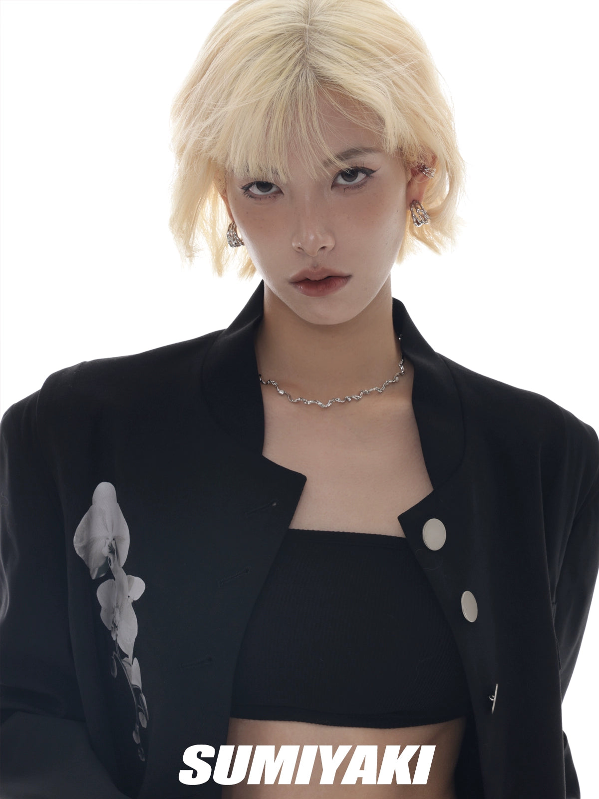 超酷！SUMIYAKI液态肌理项链轻奢小众情侣素链小众情侣百搭锁骨链