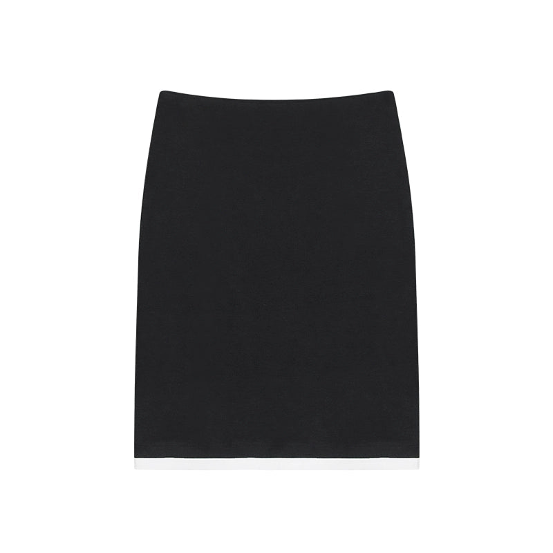 野生zerocircle休闲套装裙女春夏灰色假两件针织开衫直筒半身裙子