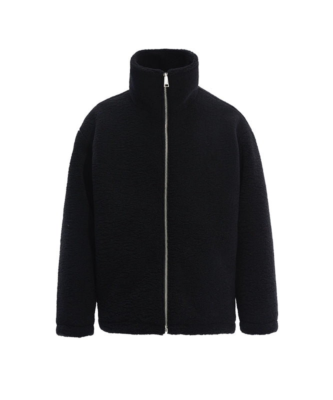 潮WOO专属TERRAINCOGNITA秋冬保暖重磅羊羔绒立领夹克防寒外套男